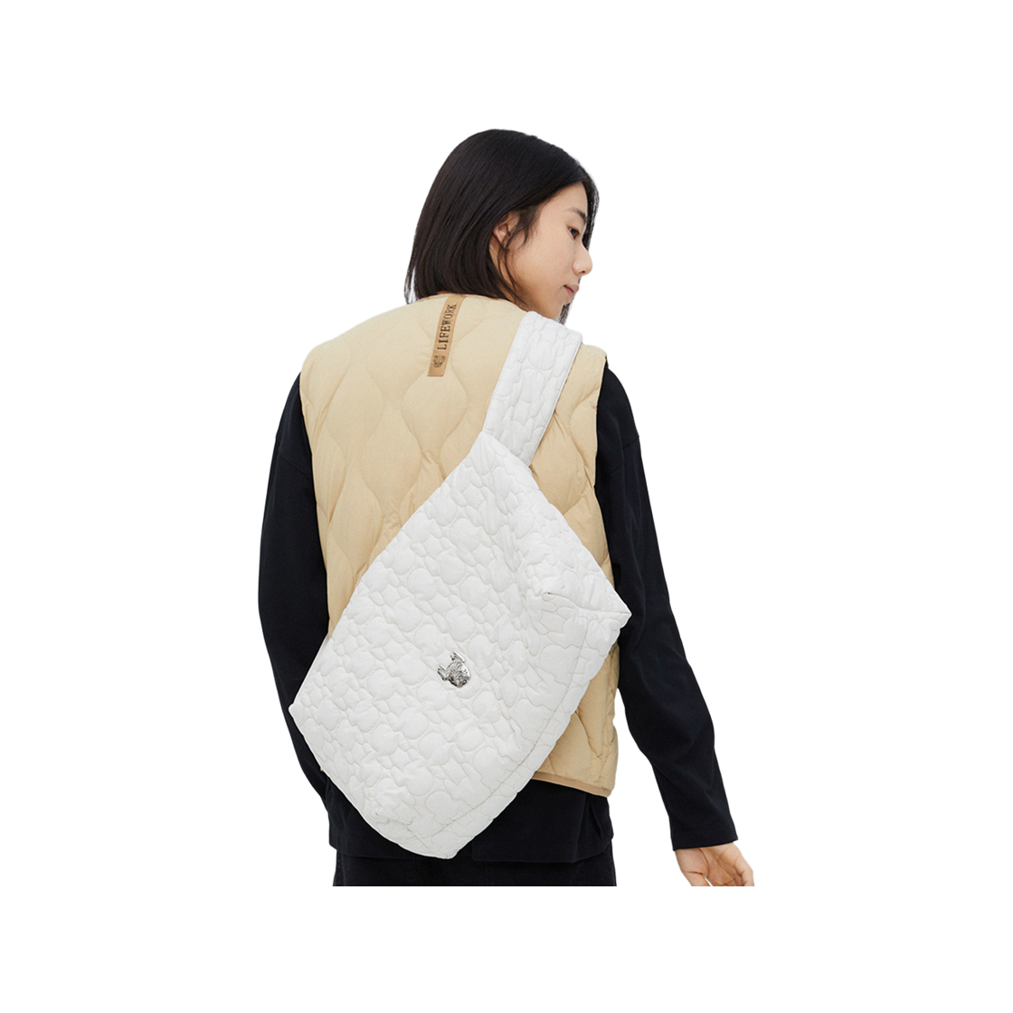 라이프워크 라독 퀼팅 빅 메신저백_LW234BG705(Lifework Radog Quilted Big Messenger Bag_LW234BG705) - 2