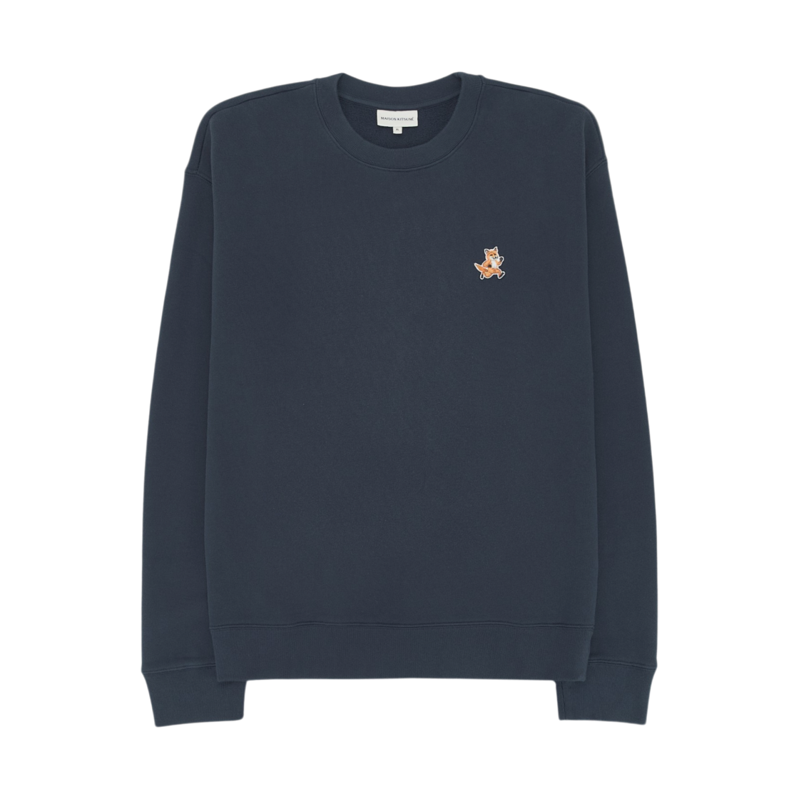 메종 키츠네 스피디 폭스 패치 컴포트 스웨트셔츠 잉크 블루(Maison Kitsune Speedy Fox Patch Comfort Sweatshirt Ink Blue)