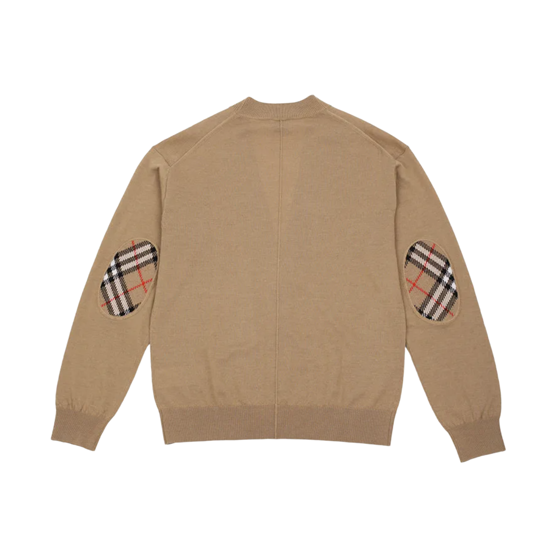 버버리 도녹 체크 패치 가디건 카멜(Burberry Dornoch Check Patch Cardigan Camel) - 2