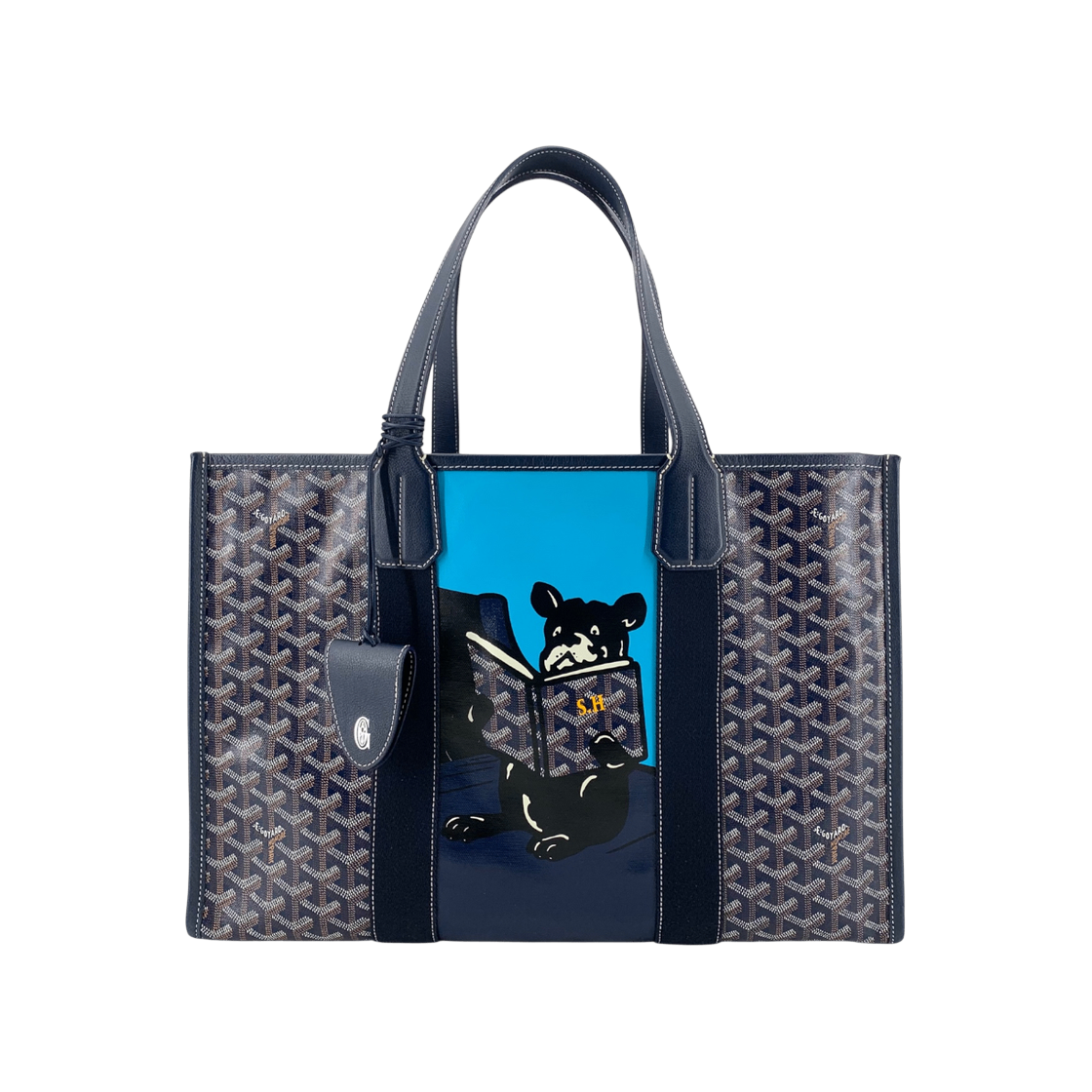 ITBODSN7MLNL Goyard Canvas Billet MM Tote Bag & Bag Charm