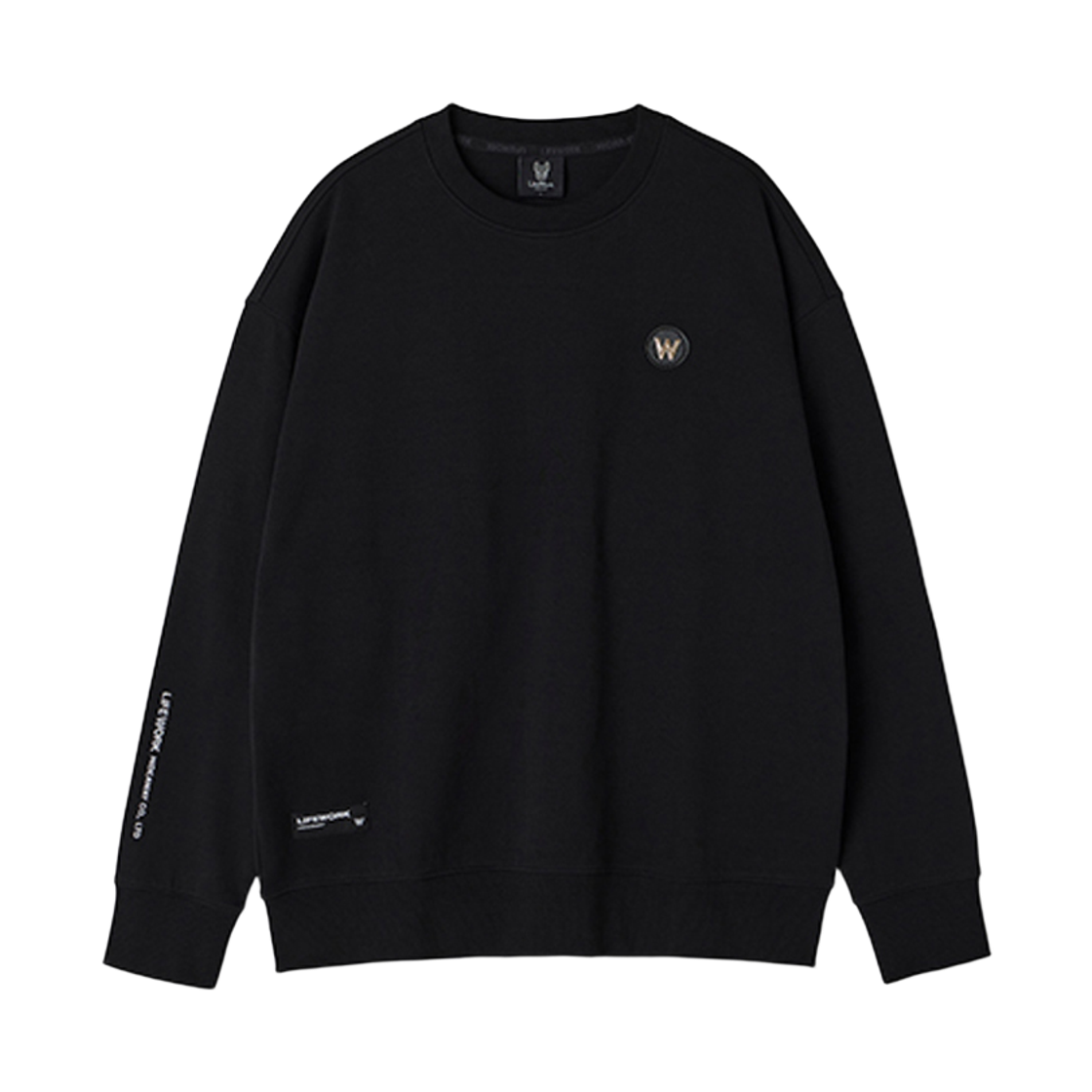 LW245MT972 Lifework W Leather Wappen Sweatshirt_LW245MT972