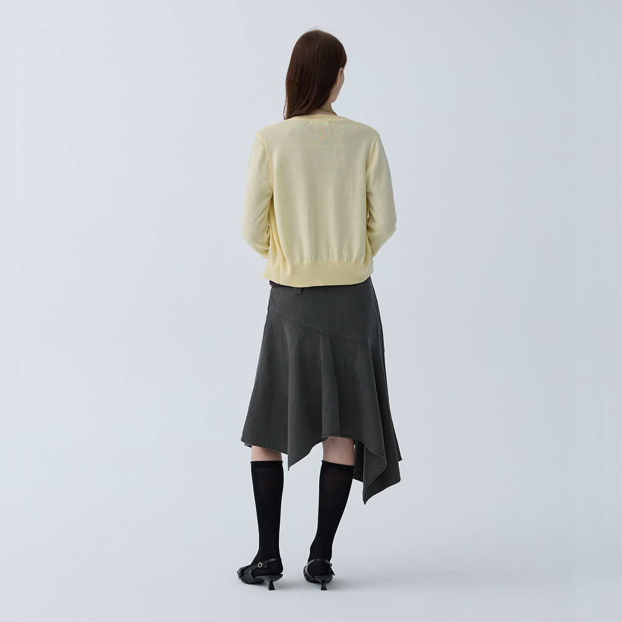 아크무어 프리즘 텐션 가디건 옐로우(ARCMOOR Prism Tension Cardigan Yellow) - 4