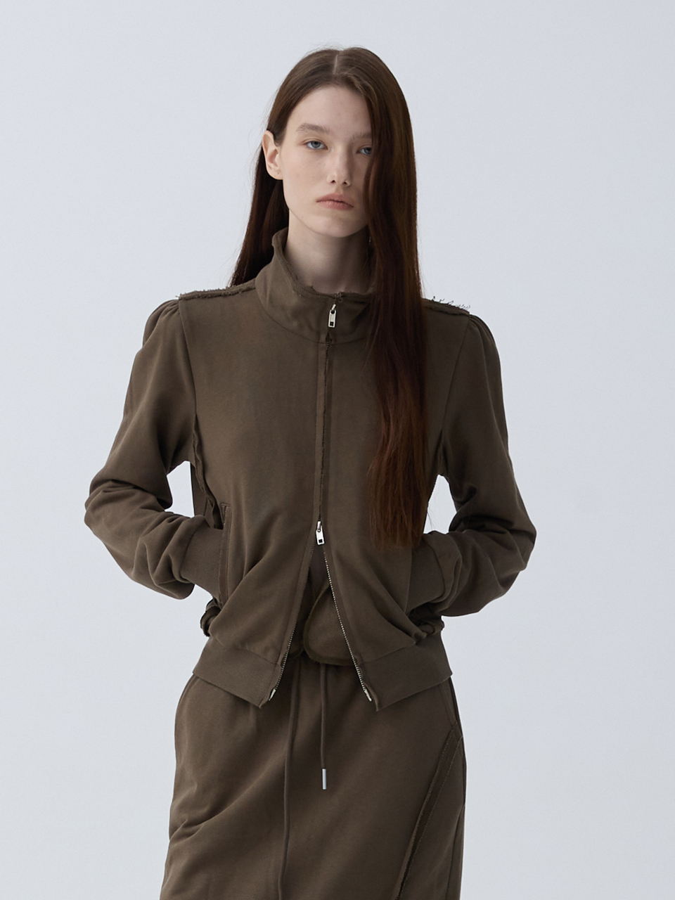 아크무어 어반 집업 스토리지 룩 라이트 브라운(ARCMOOR Urban Zip-Up Storage Look Light Brown) - 2