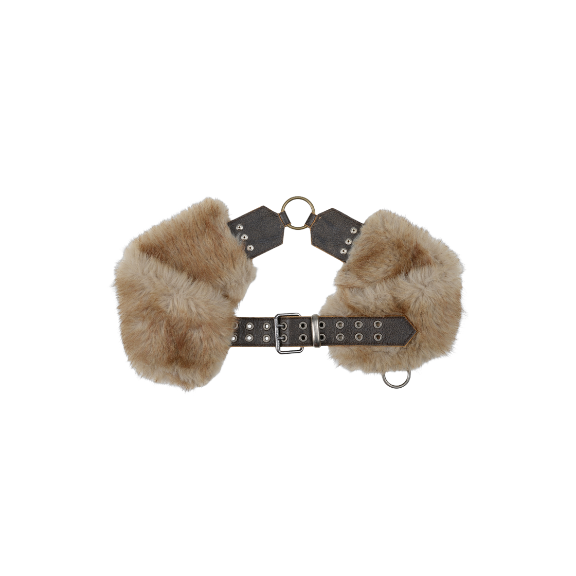 베이컨트 아카이브 레더 퍼플러 벨트 브라운(Vacant Archive Leather Furfler Belt Brown)
