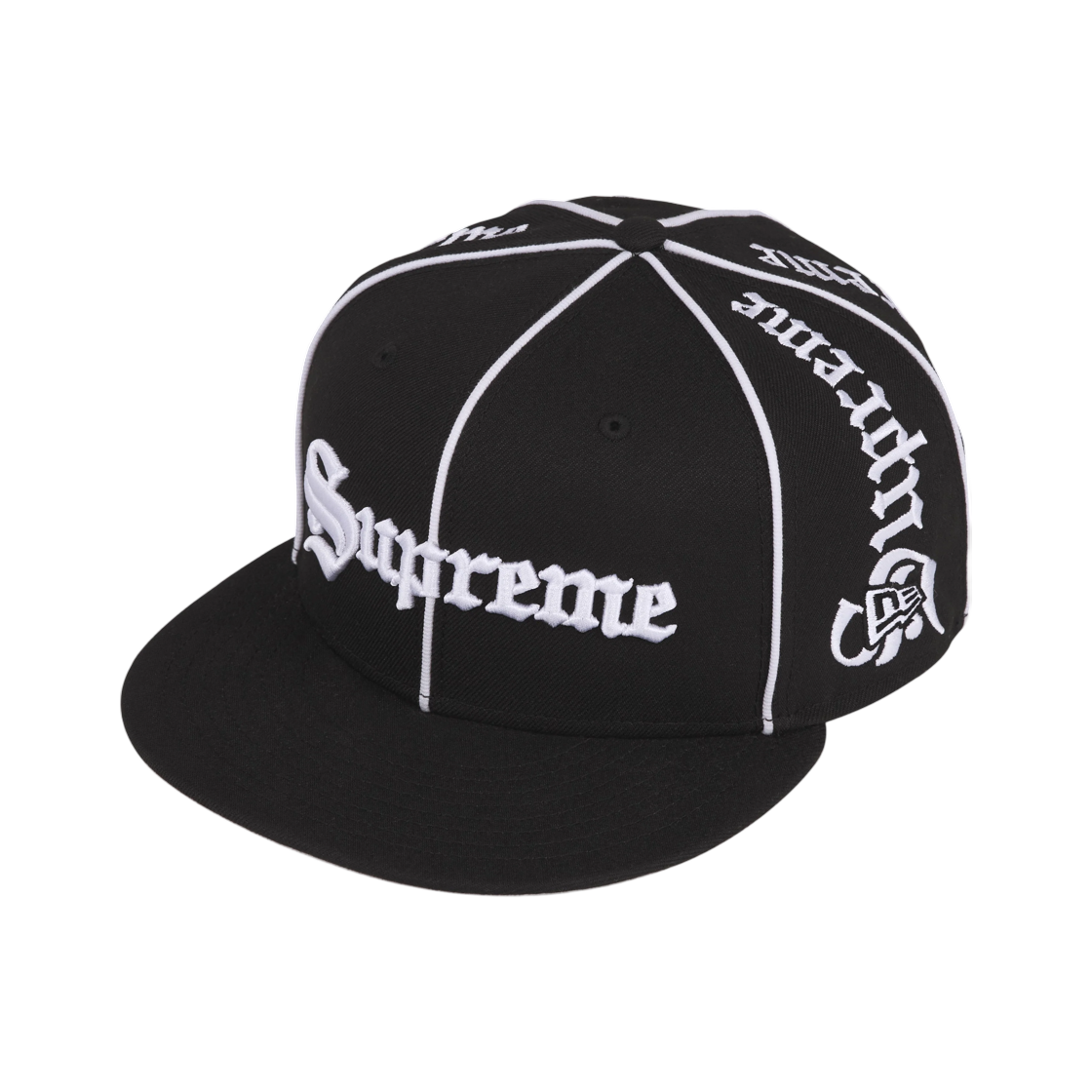 - Supreme Piping Script New Era Black - 26FW