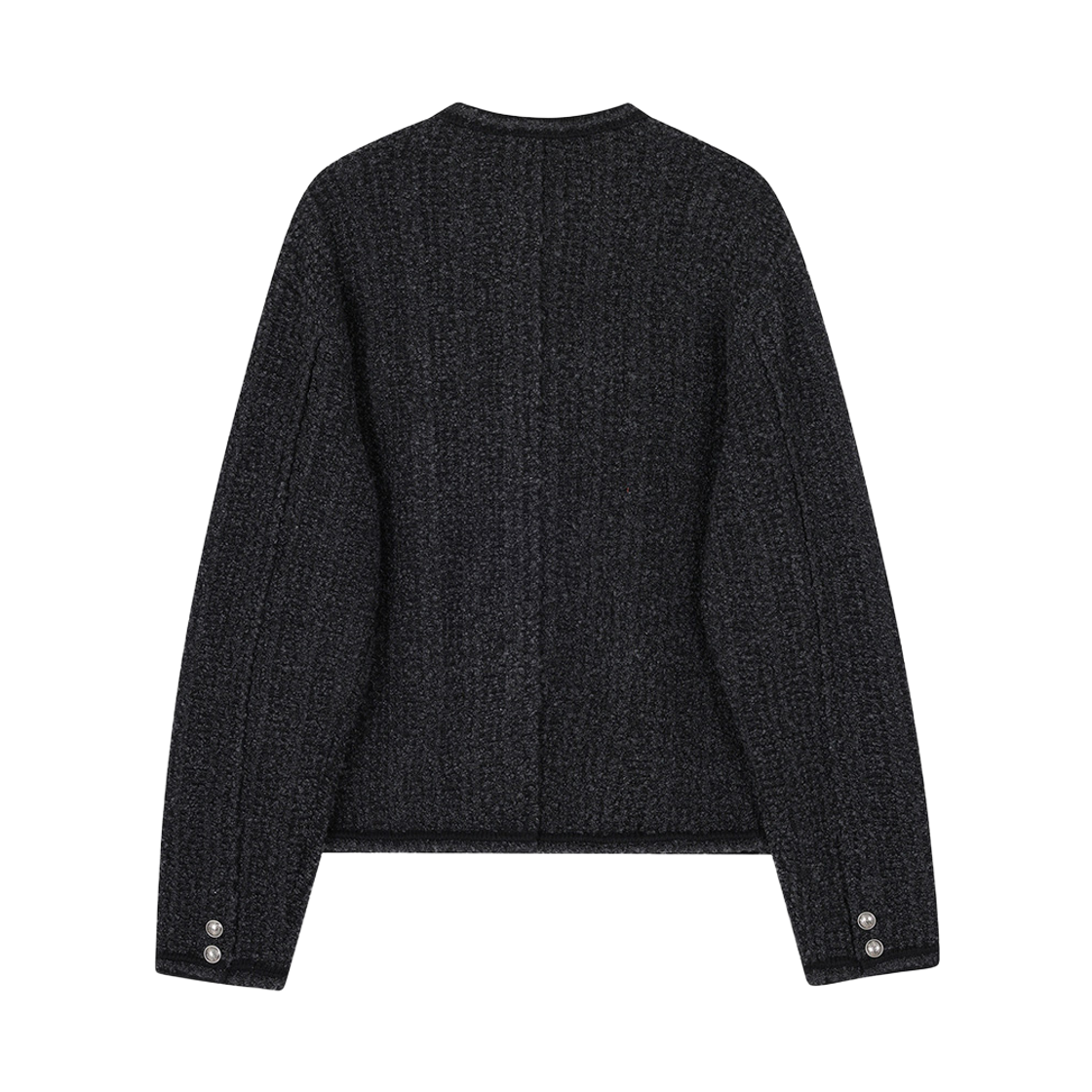 송지오 옴므 트위드 니트 자켓 블랙(SONGZIO HOMME Tweed Knit Jacket Black) - 2
