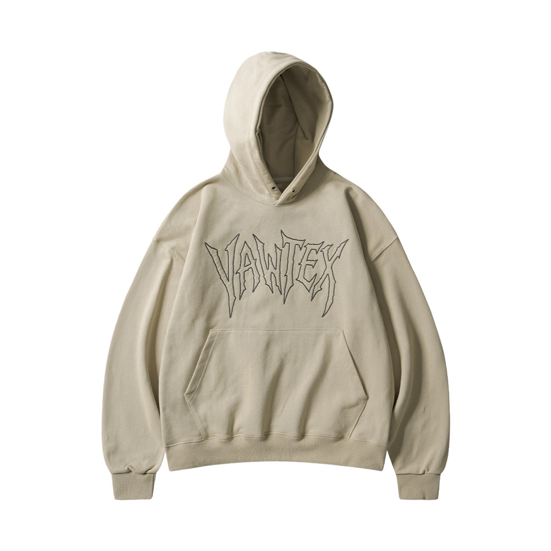 MMHD6974_beige_29 EZKATON Chained Heavy Cotton Hoodie Beige MMHD6974