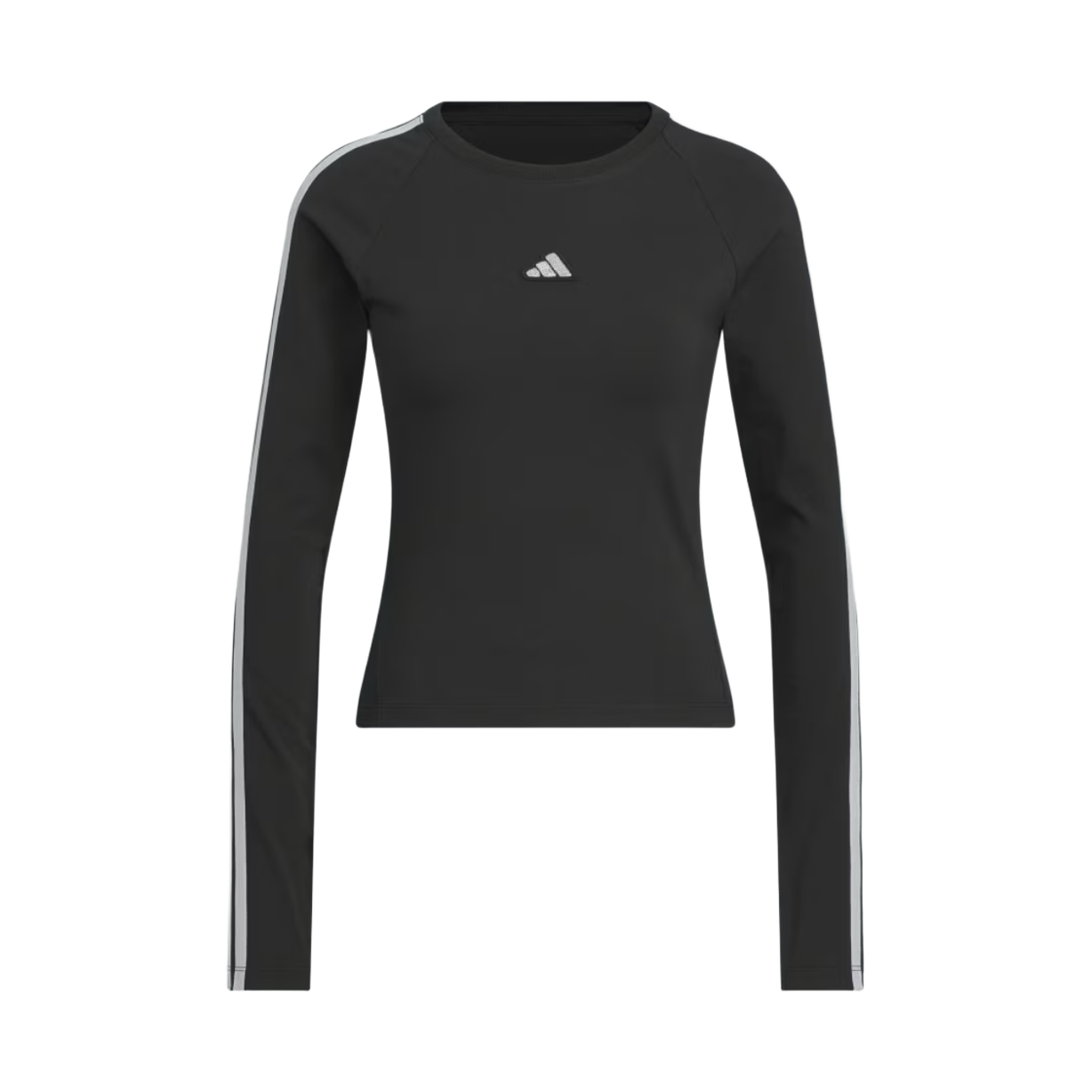 KS0030 (W) Adidas Dance 3-Stripes Long Sleeve T-Shirt Black - KR Sizing