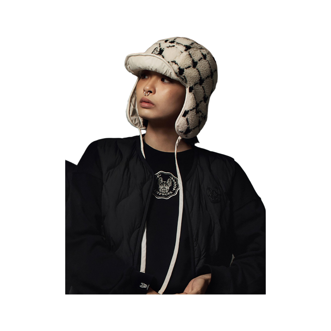 라이프워크 덤블 퀼팅 리버시블 트래퍼 햇_LW234CP122(Lifework Dumble Quilted Reversible Trapper Hat_LW234CP122) - 3