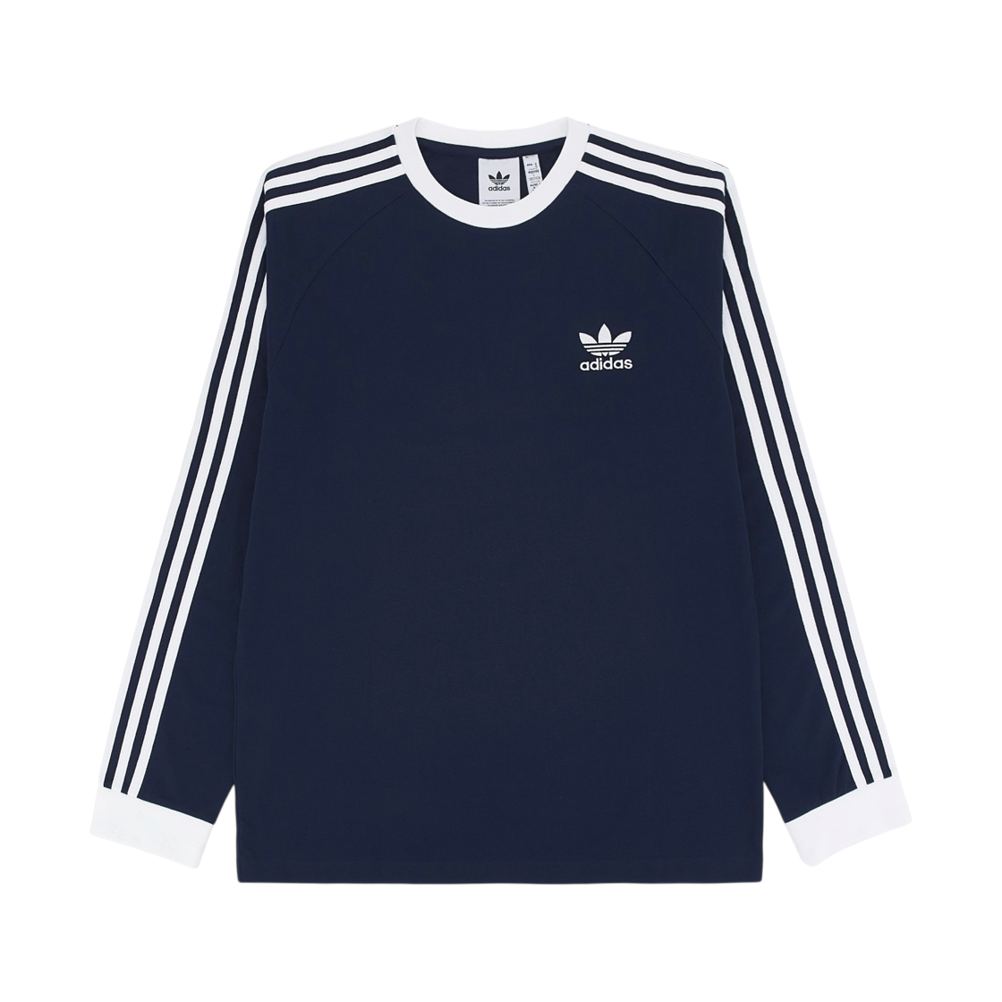 IM9428 Adidas Adicolor Classics 3-Stripes Long Sleeve T-Shirt Night Indigo - KR Sizing