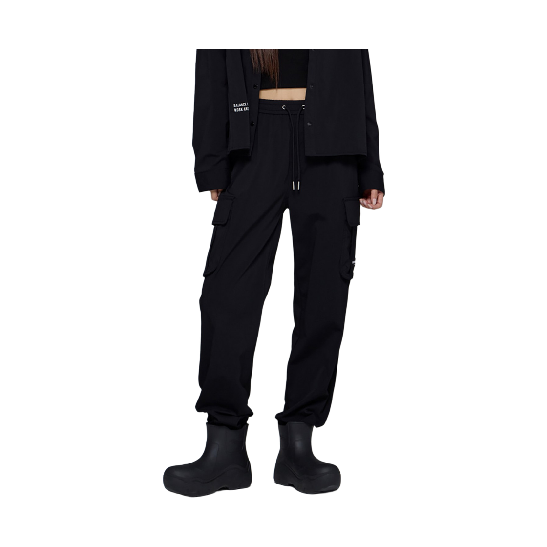 라이프워크 LW2 라독와펜 나일론 스판 카고 조거팬츠_LW253WL771(Lifework LW2 Radog Wappen Nylon Stretch Cargo Jogger Pants_LW253WL771) - 3