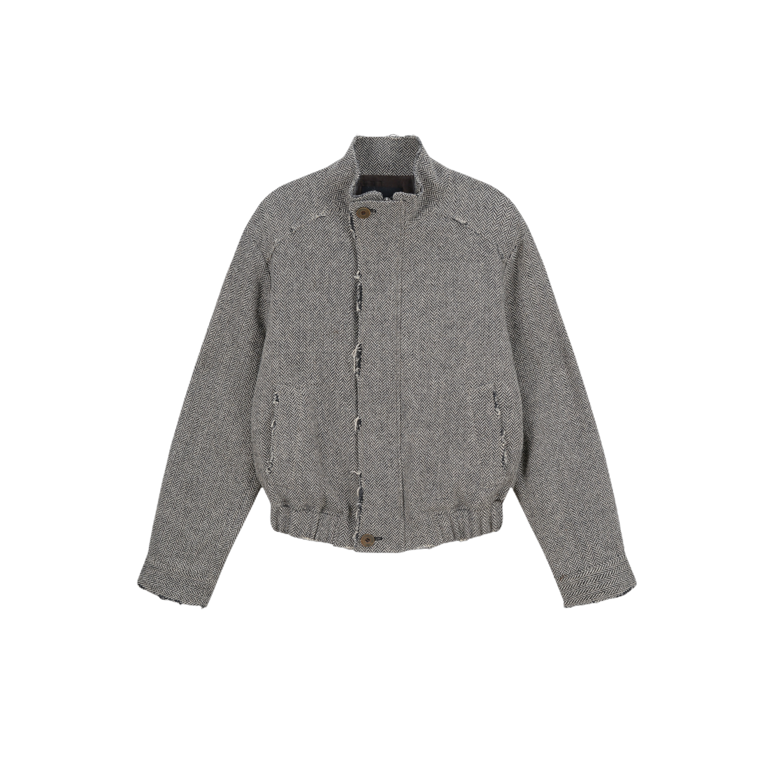 VUK63WJK006GYQQ Vacant Archive Miles Wool Blouson Jacket Grey