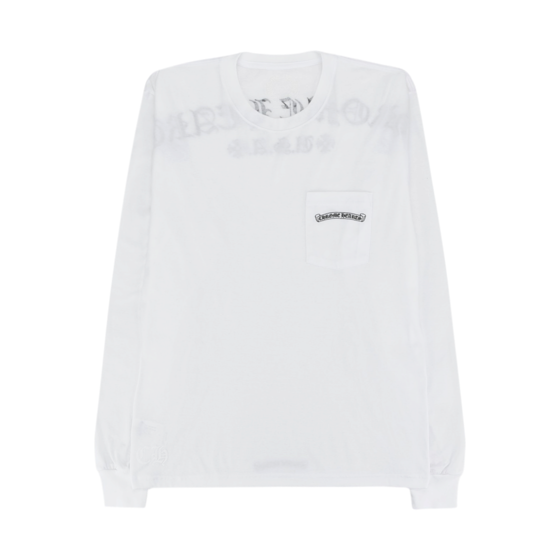 크롬하츠 USA 스크립트 롱슬리브 티셔츠 화이트(Chrome Hearts USA Script Long Sleeve T-Shirt White) - 2