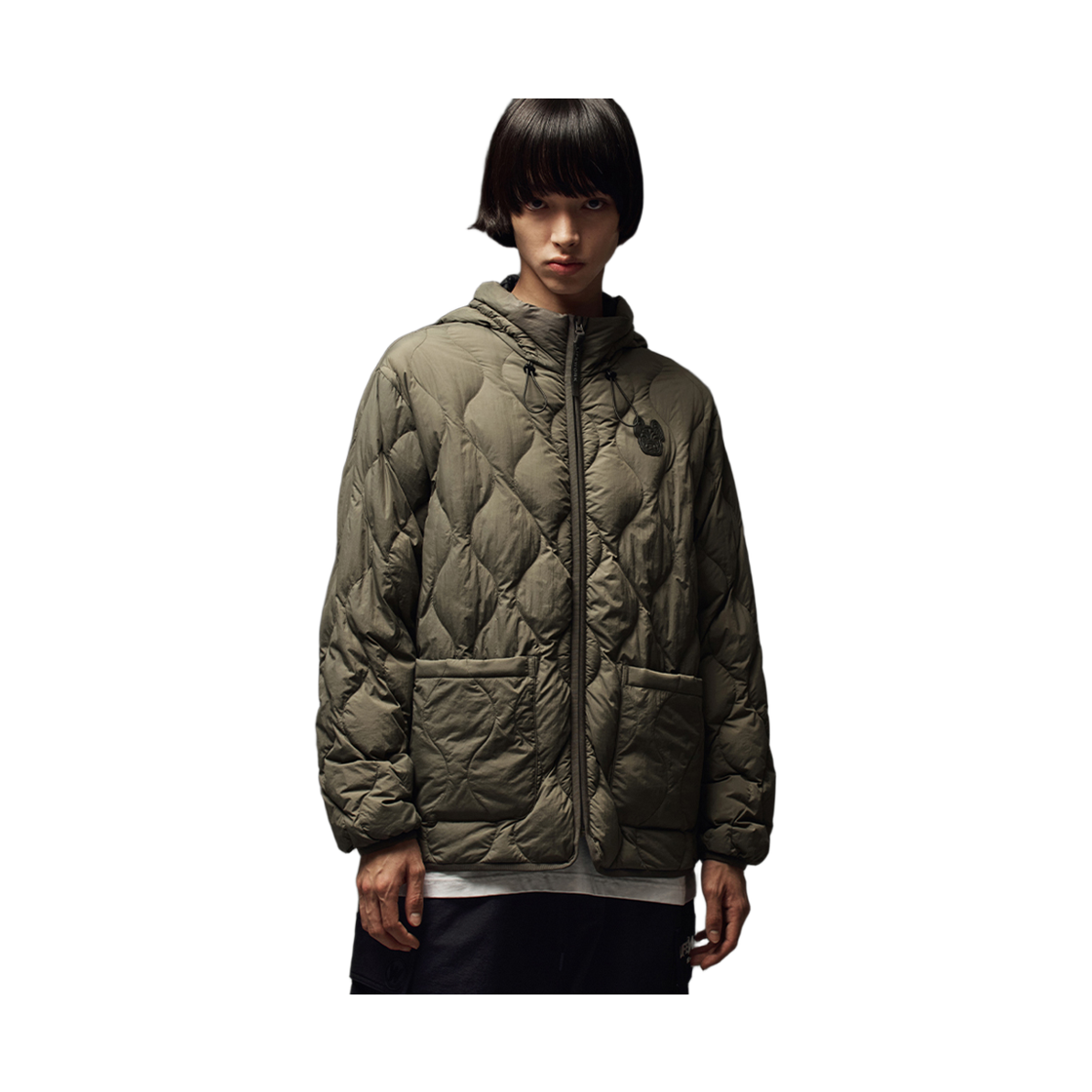 라이프워크 웨이브 퀼팅 라이트 후드 다운 점퍼_LW234DJ110(Lifework Wave Quilted Light Hooded Down Jumper_LW234DJ110) - 2