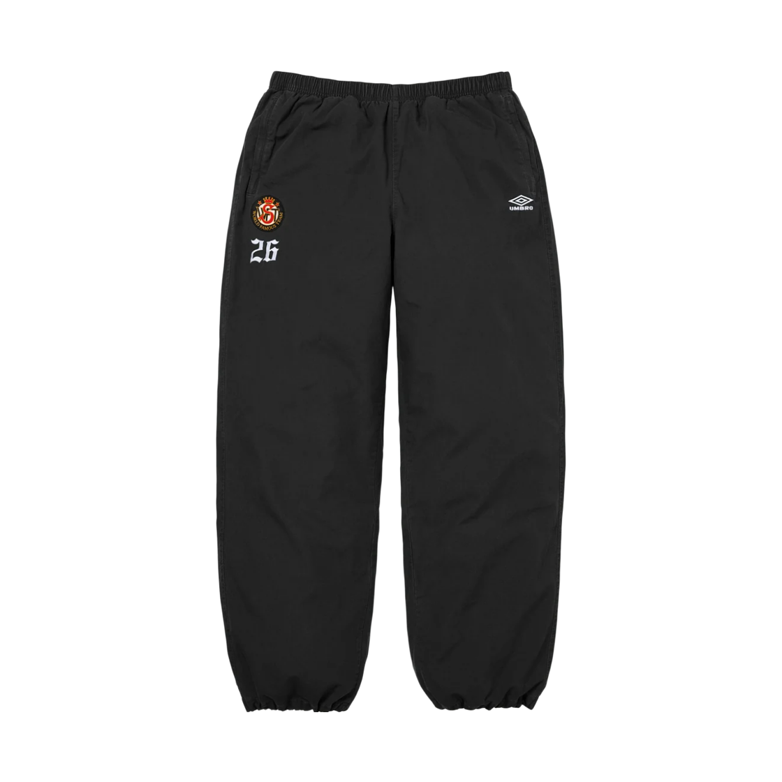 슈프림 x 엄브로 코튼 립스탑 트랙 팬츠 블랙 - 26FW(Supreme x Umbro Cotton Ripstop Track Pant Black - 26FW)