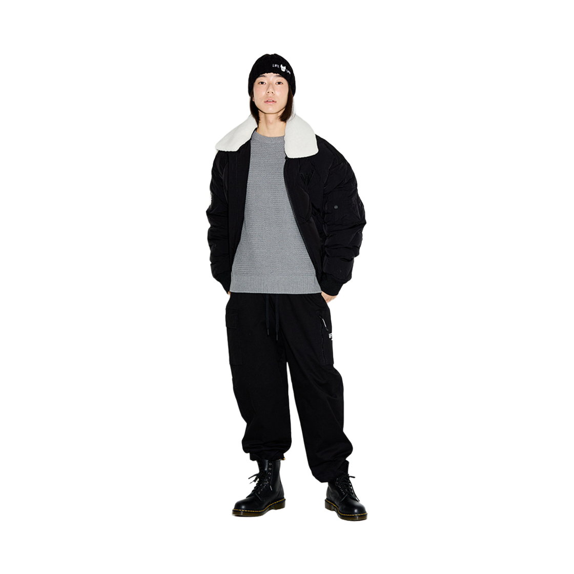 라이프워크 L3 코튼 카고 와이드 팬츠 (기모안감)_LW224WL446(Lifework L3 Cotton Cargo Wide Pants (Fleece Lining) _LW224WL446) - 2