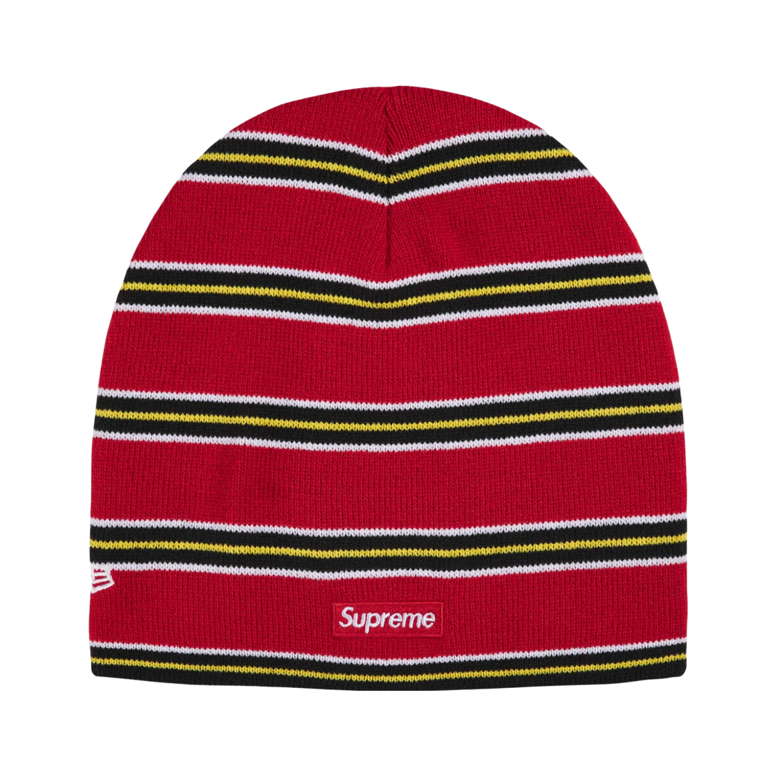 슈프림 뉴에라 스트라이프 비니 레드 - 26FW(Supreme New Era Stripe Beanie Red - 26FW) - 2