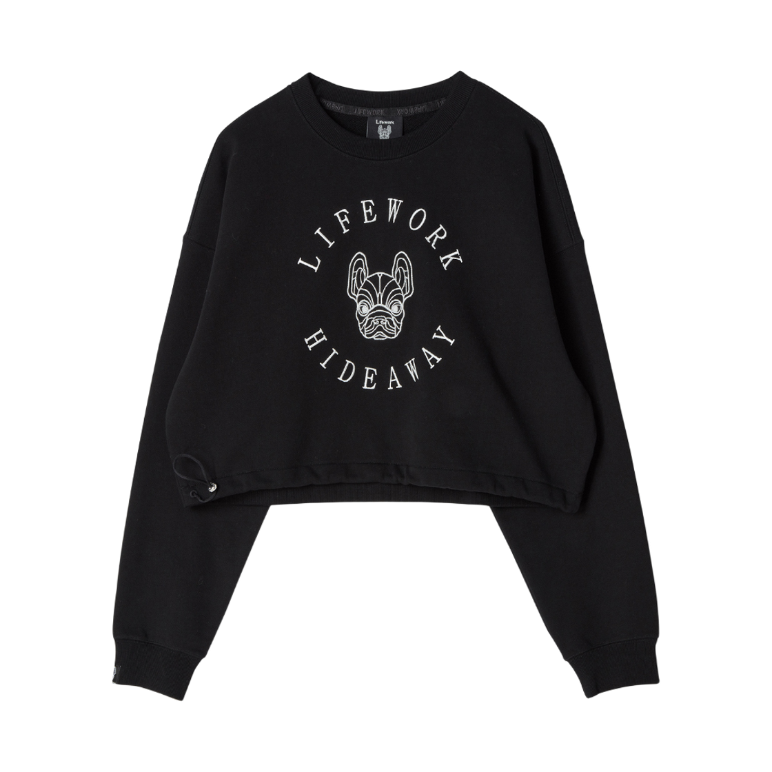 라이프워크 원형로고 자수 숏 맨투맨_LW231MT713(Lifework Round Logo Embroidered Short Sweatshirt_LW231MT713) - 2