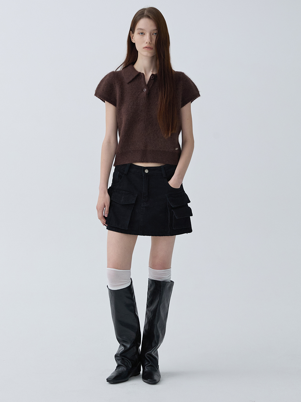아크무어 스트릿 엣지 스커트팬츠 블랙(ARCMOOR Street Edge Skirt Pants Black) - 2