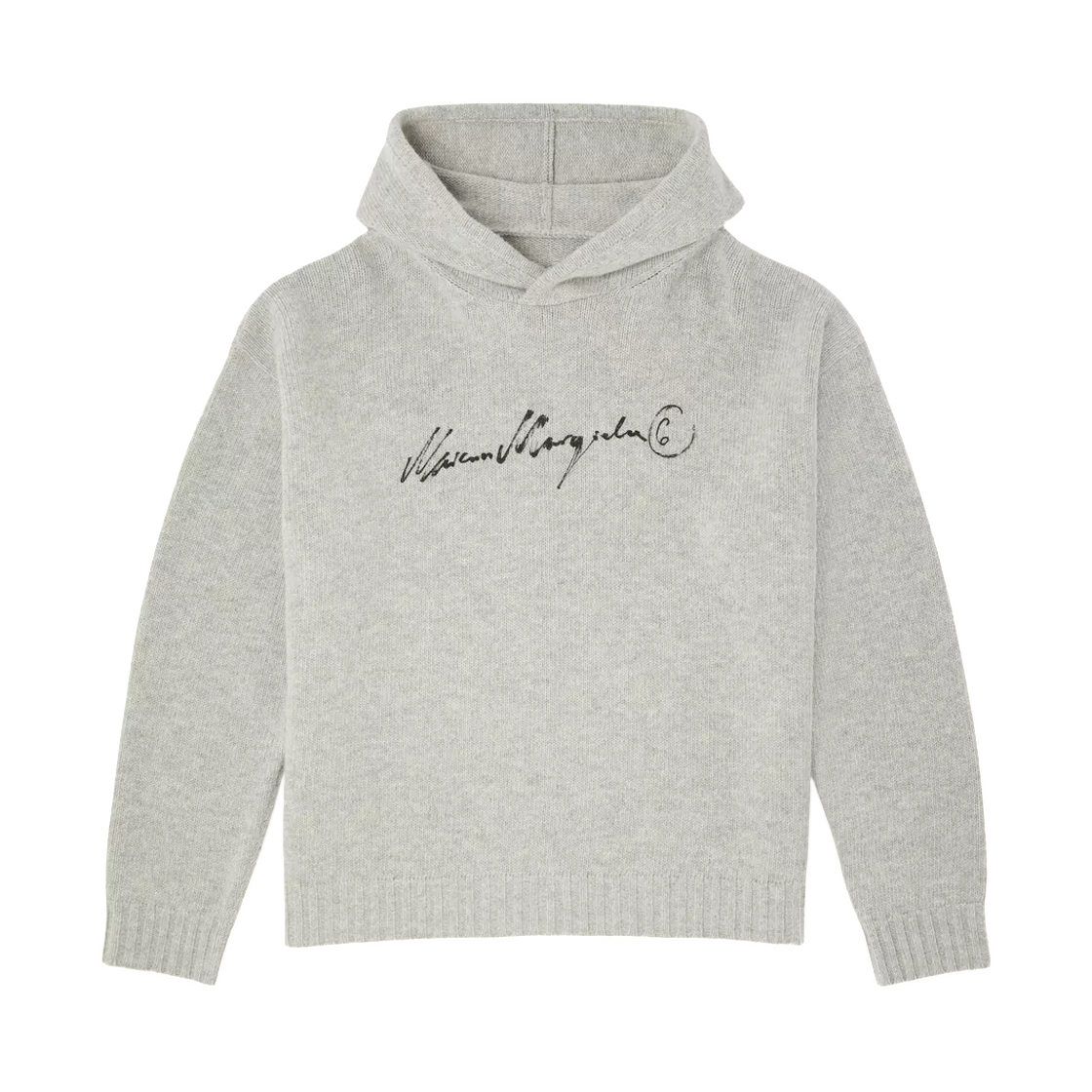 SH0HL0051M13288806S MM6 Maison Margiela Cotton Knit Jumper Grey Melange