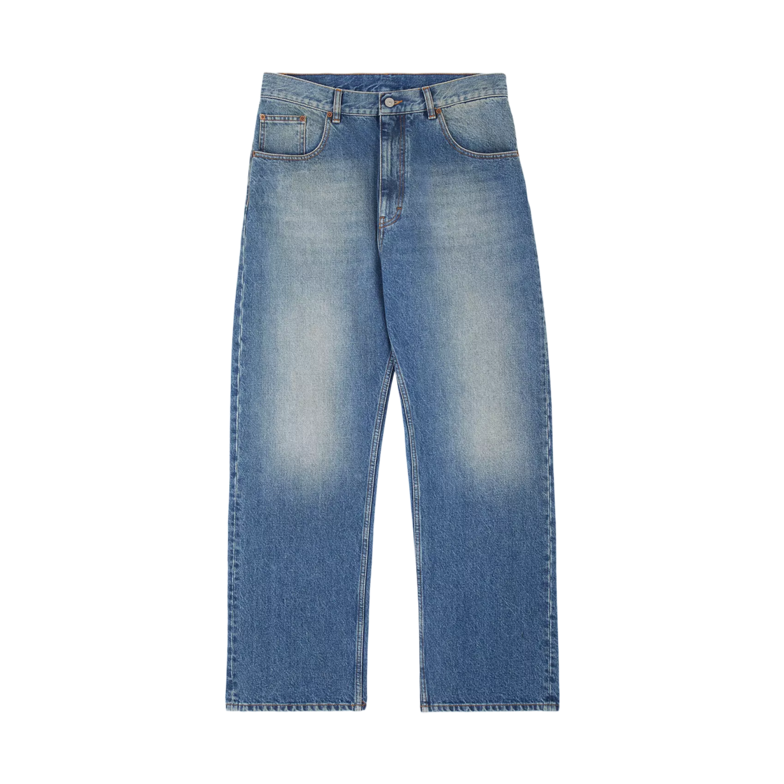 SH0LA0039M30058965 MM6 Maison Margiela Straight Leg Jeans Blue