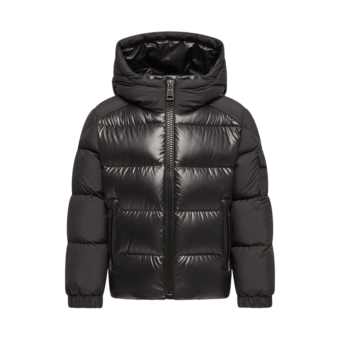 L2-954-1A00076-597YX-999 (Kids) Moncler Hyoseris Hooded Down Jacket Black - 26FW