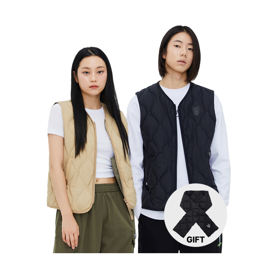 라이프워크 웨이브 퀼팅 라이트 다운 베스트_LW234DV100(Lifework Wave Quilted Light Down Vest_LW234DV100) - 2
