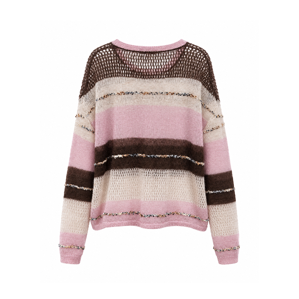 A26FW3021PK ARCMOOR Berry Macaron Cropped Top Pink