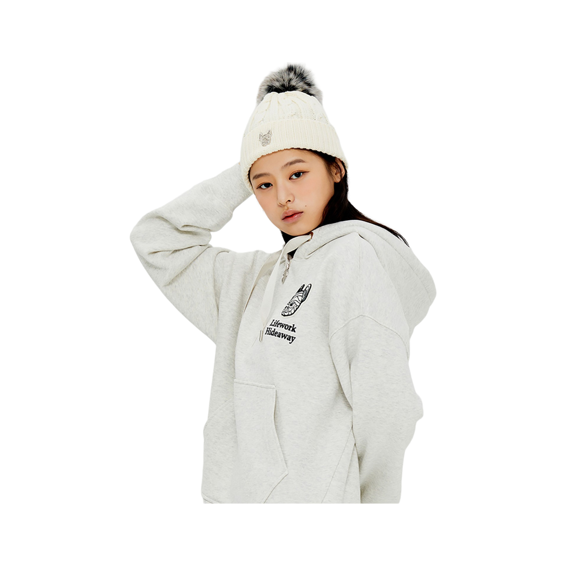 라이프워크 금속라독 폼폼이 비니_LW234CP701(Lifework Metal Radog Pom-Pom Beanie_LW234CP701) - 3