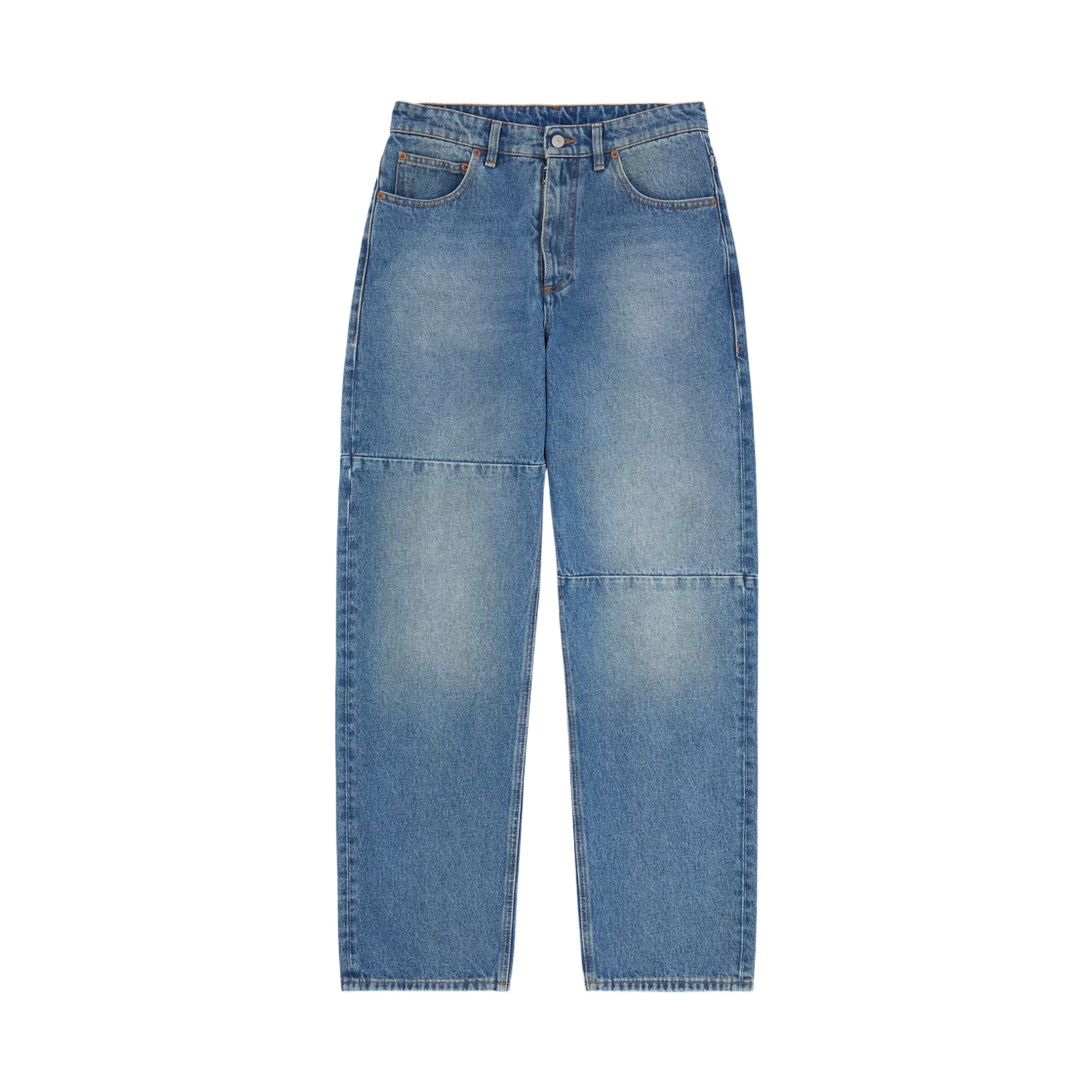 SH0LA0009M30058965 MM6 Maison Margiela Straight Leg Jeans Light Blue