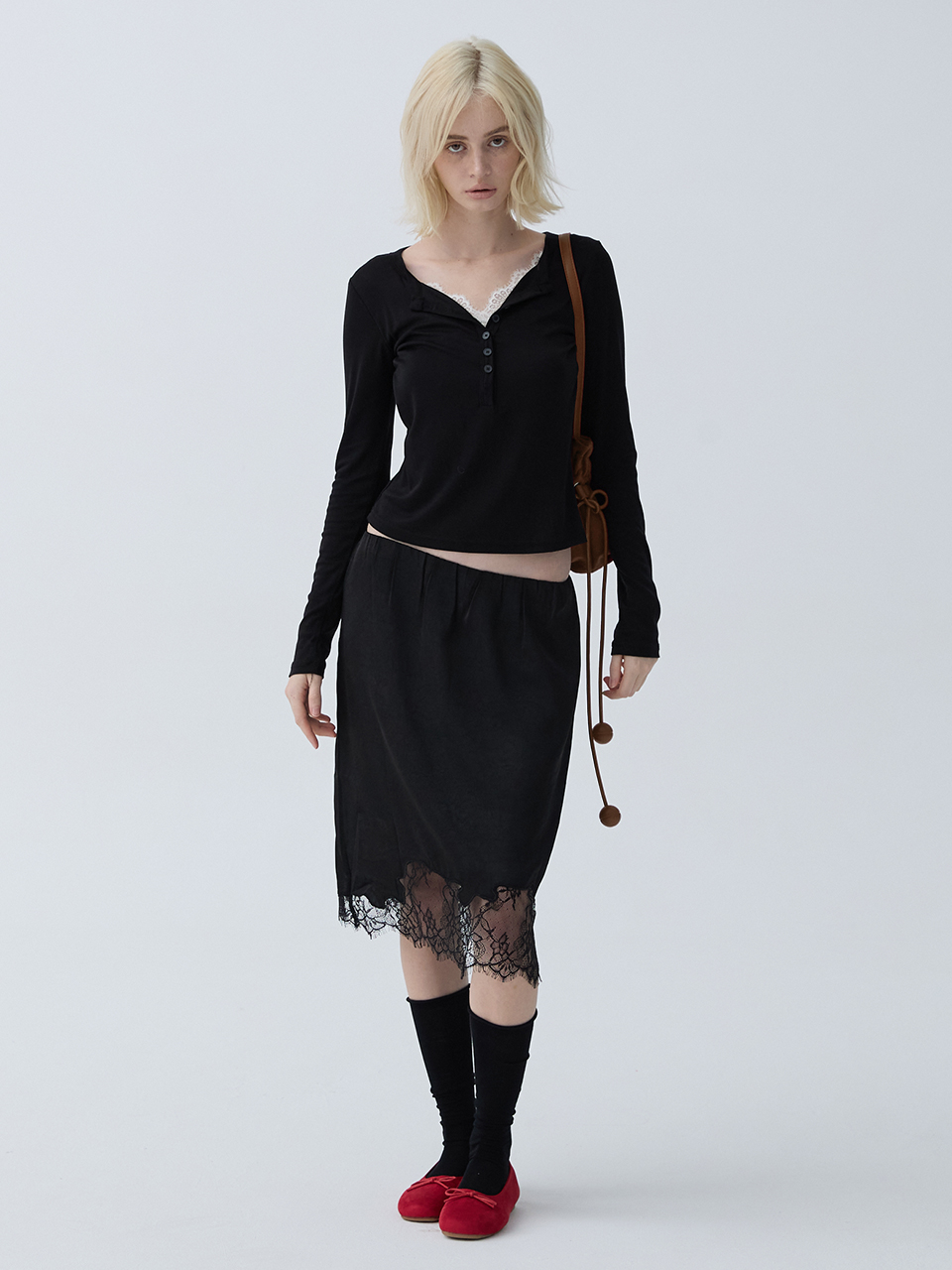 아크무어 미니 드로우 백 브라운(ARCMOOR MINI Draw Bag Brown) - 5