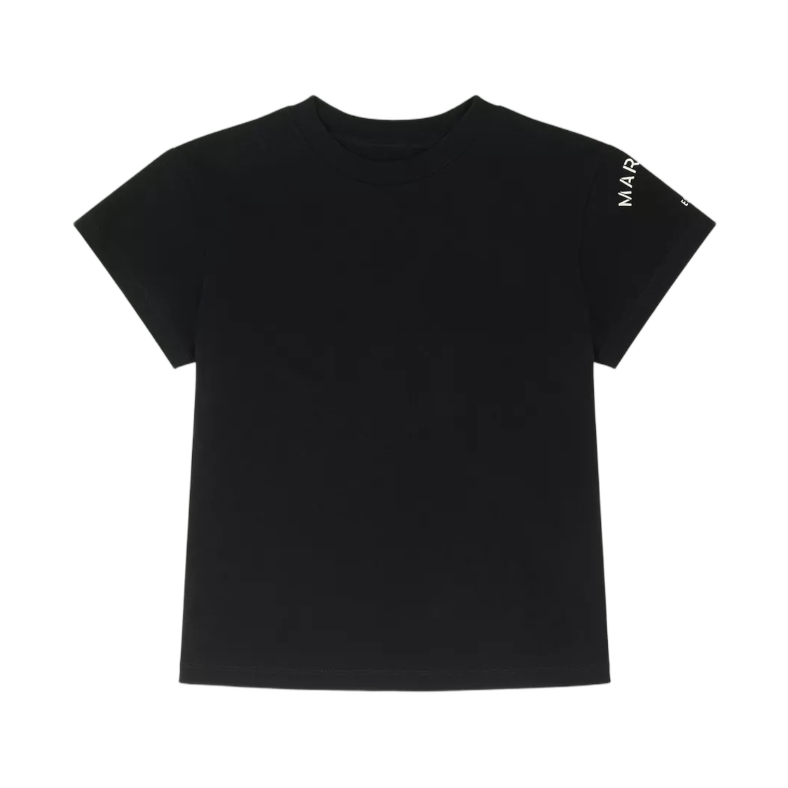 S52GC0374M20048900 (W) MM6 Maison Margiela Mannequin Print Cotton Jersey T-Shirt Black
