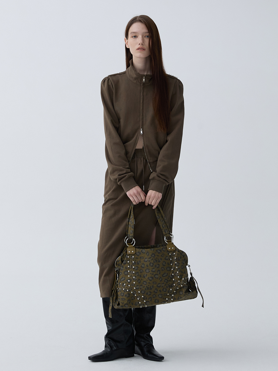 아크무어 어반 집업 스토리지 룩 라이트 브라운(ARCMOOR Urban Zip-Up Storage Look Light Brown) - 5