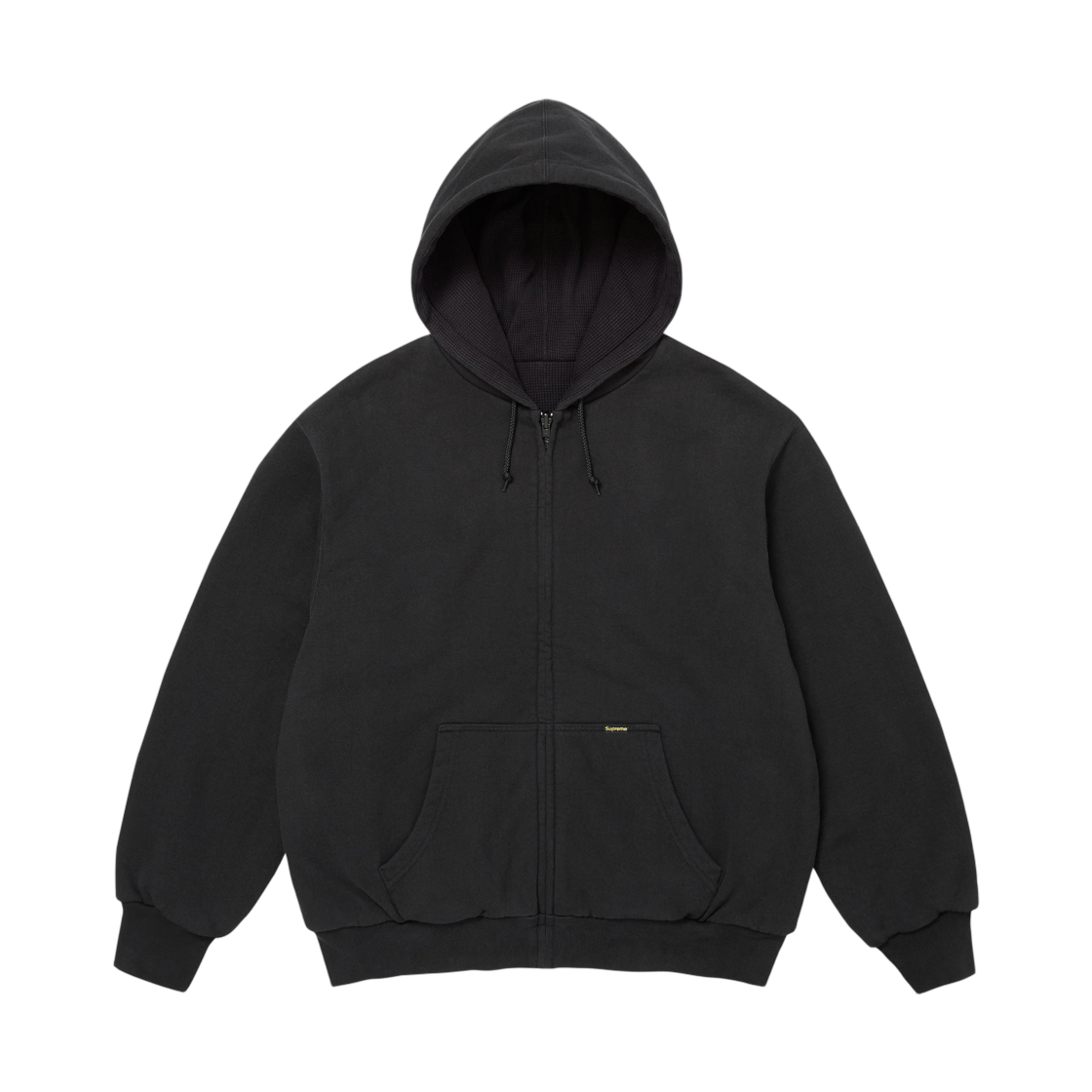 - Supreme Reversible Work Zip Up Hooded Sweatshirt Black - 26FW