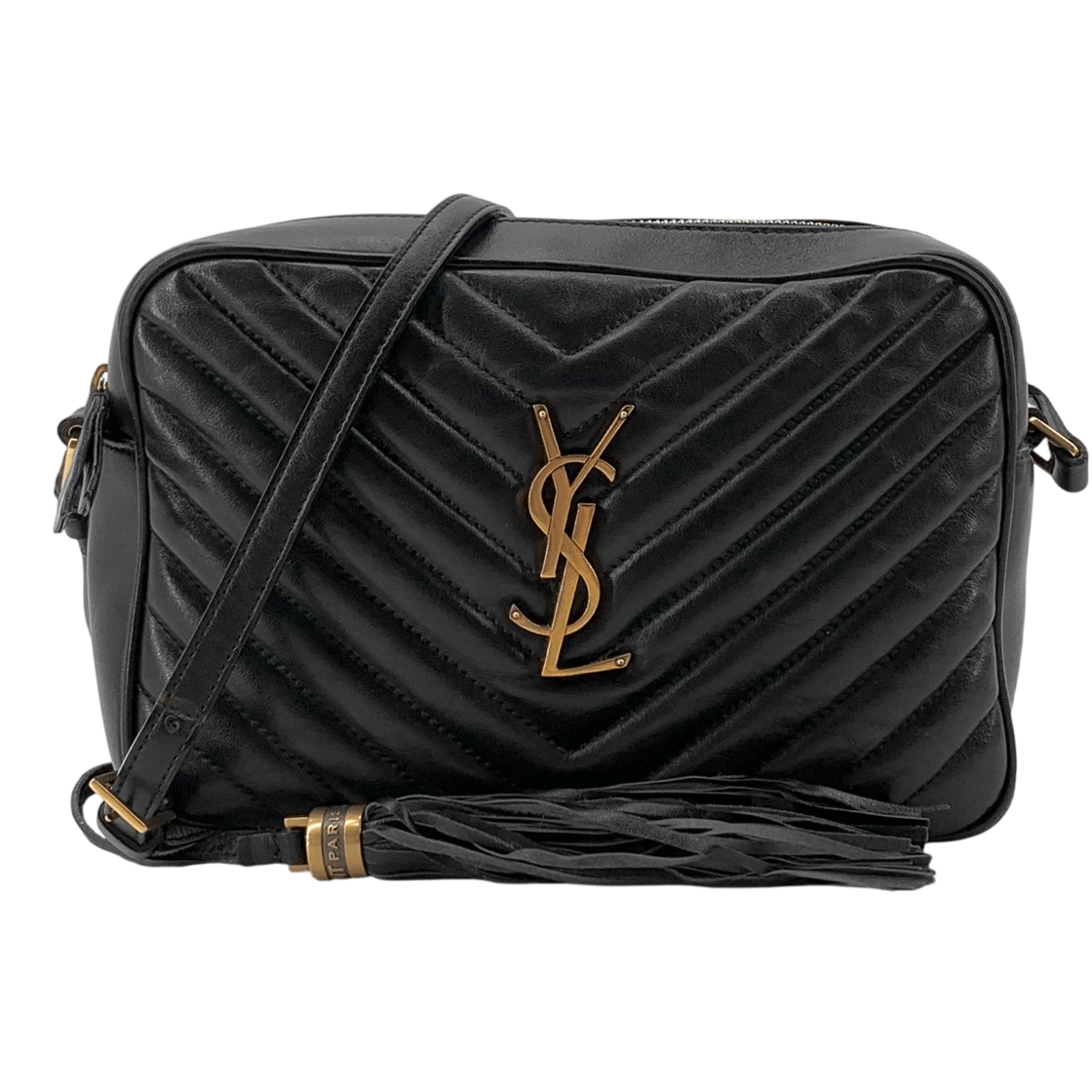 ITWPIJBOHJIF Saint Laurent Le Camera Gold Crossbody Bag