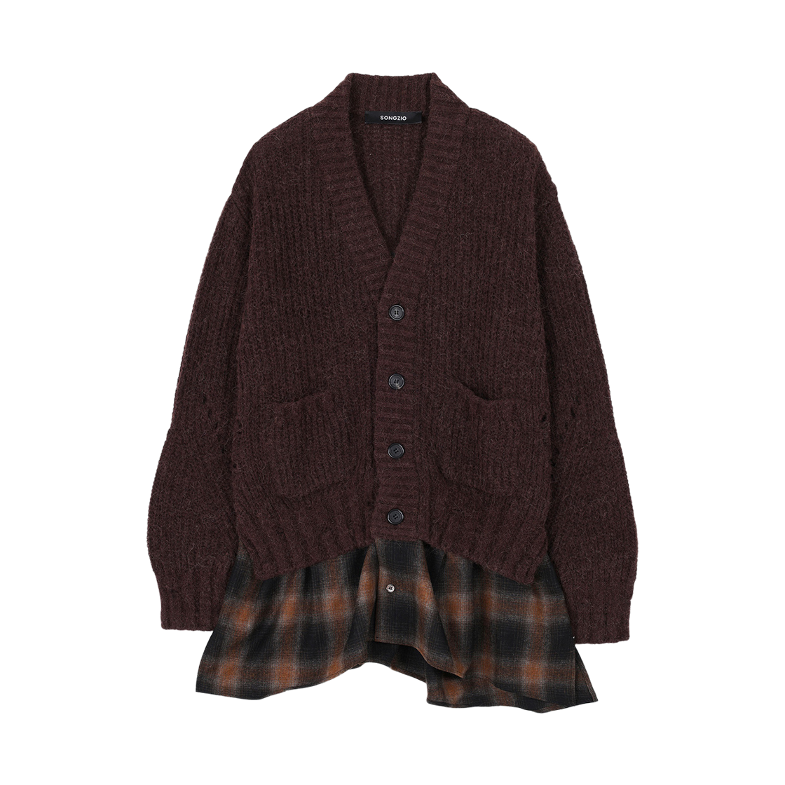SI5KT717BR SONGZIO COLLECTION Interlock Cardigan Brown