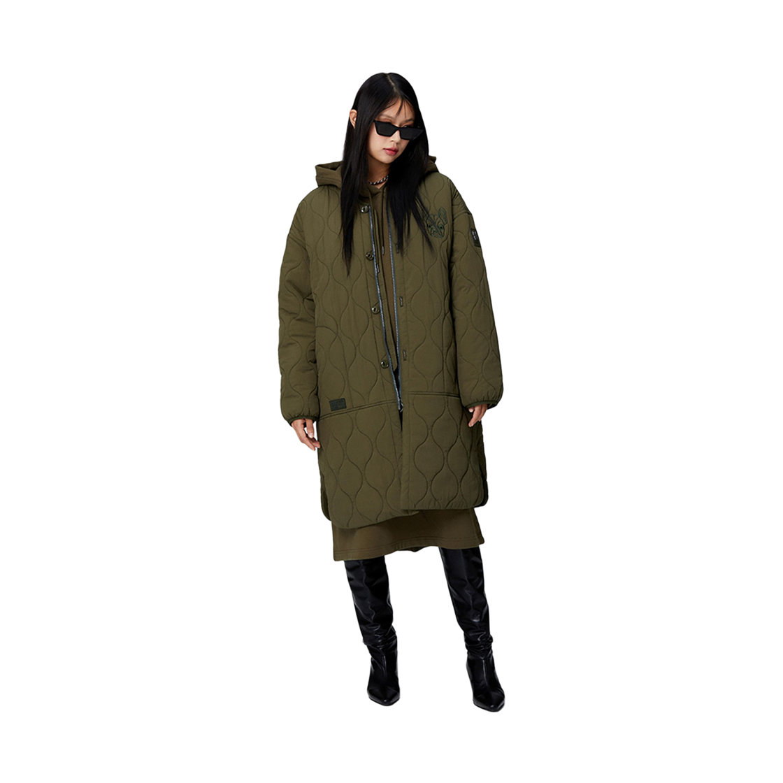 라이프워크 코지 퀼팅 롱 자켓_LW224JP761(Lifework Cozy Quilted Long Jacket_LW224JP761) - 3