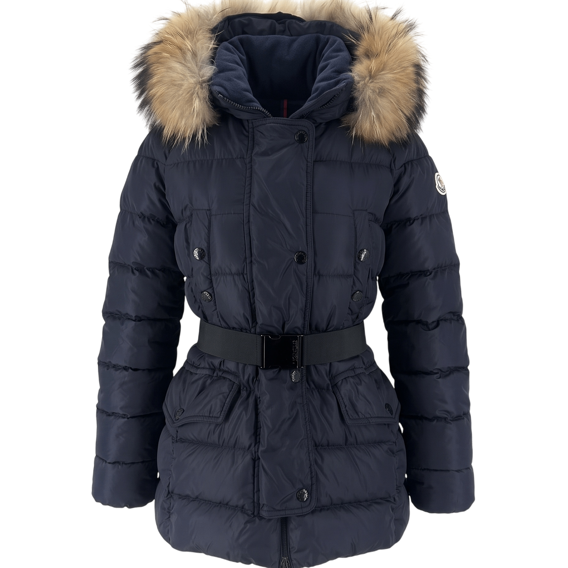 ITGSF7Q2CDNQ Moncler Clio Real Fur Women Short Padded Jacket
