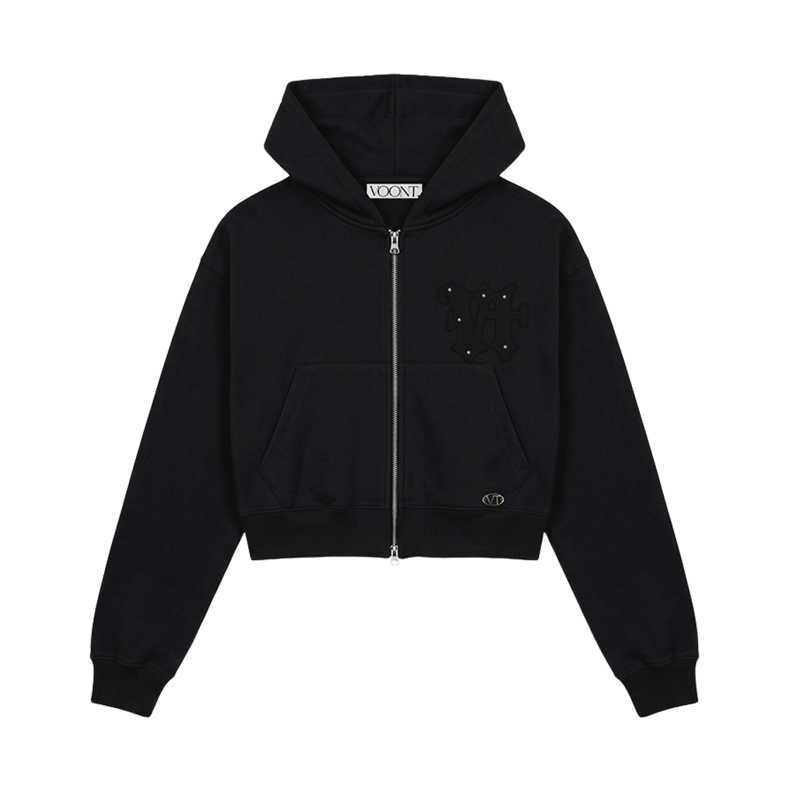 VT26WHZ102BLK VOONT Faded Patch Hood Zip-Up (BLACK)