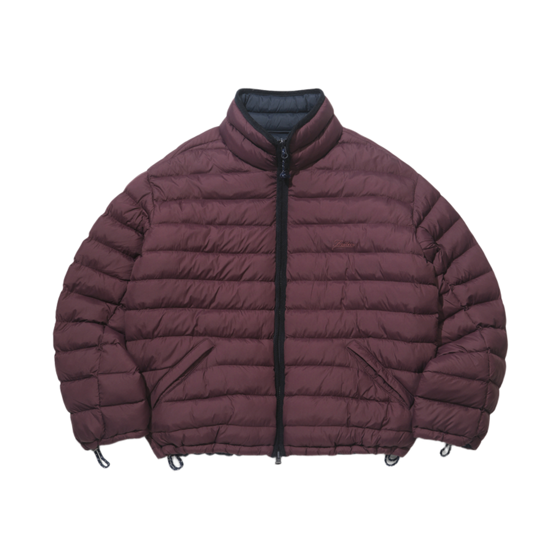 F263JP22 FRITUR Lite Reversible High-neck Jacket Burgundy