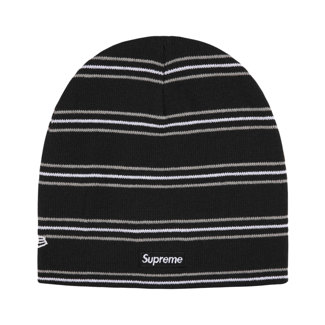 슈프림 뉴에라 스트라이프 비니 블랙 - 26FW(Supreme New Era Stripe Beanie Black - 26FW) - 2