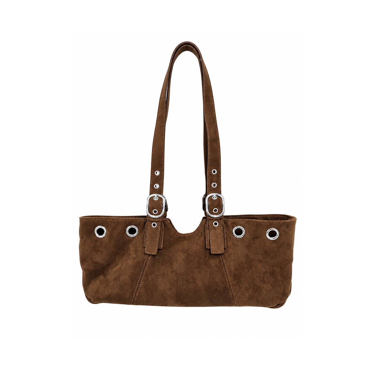 A26FW8004BR ARCMOOR Eyelet Buckle Shoulder Bag Brown
