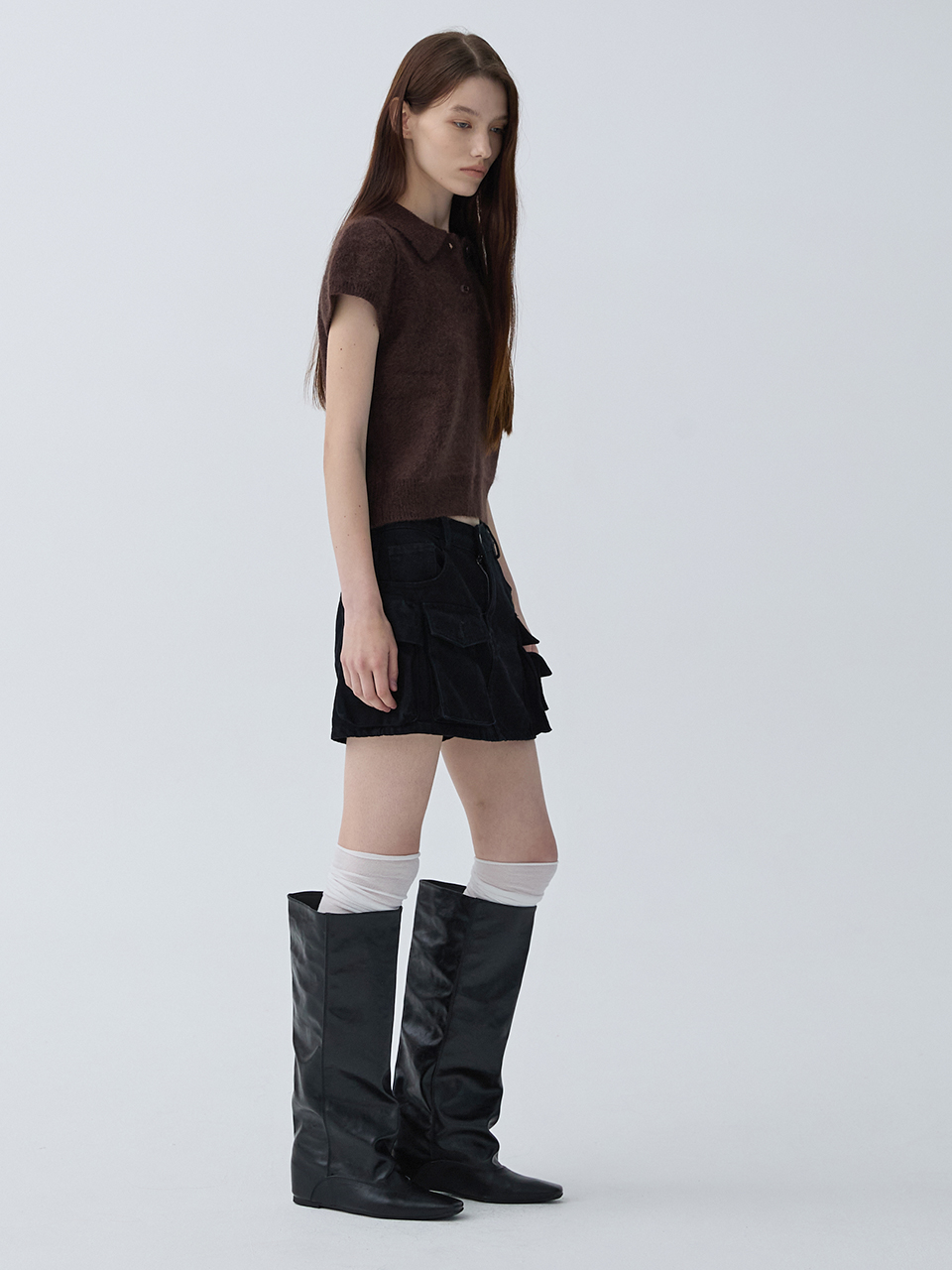 아크무어 스트릿 엣지 스커트팬츠 블랙(ARCMOOR Street Edge Skirt Pants Black) - 3