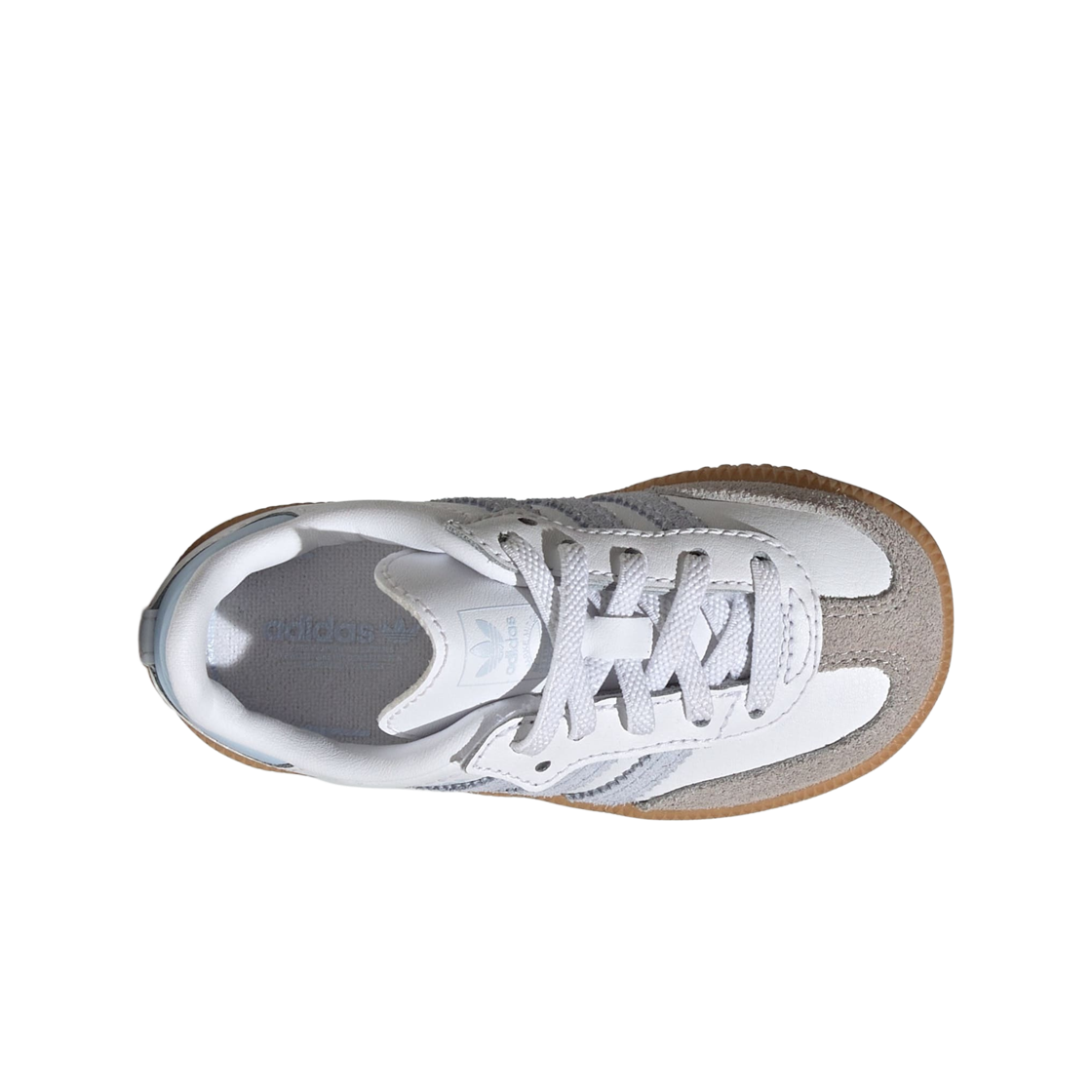(인펀트) 아디다스 삼바 OG 컴포트 클로저 엘라스틱 레이스 클라우드 화이트 크리스탈 스카이((Infant) Adidas Samba OG Comfort Closure Elastic Lace Cloud White Crystal Sky) - 2