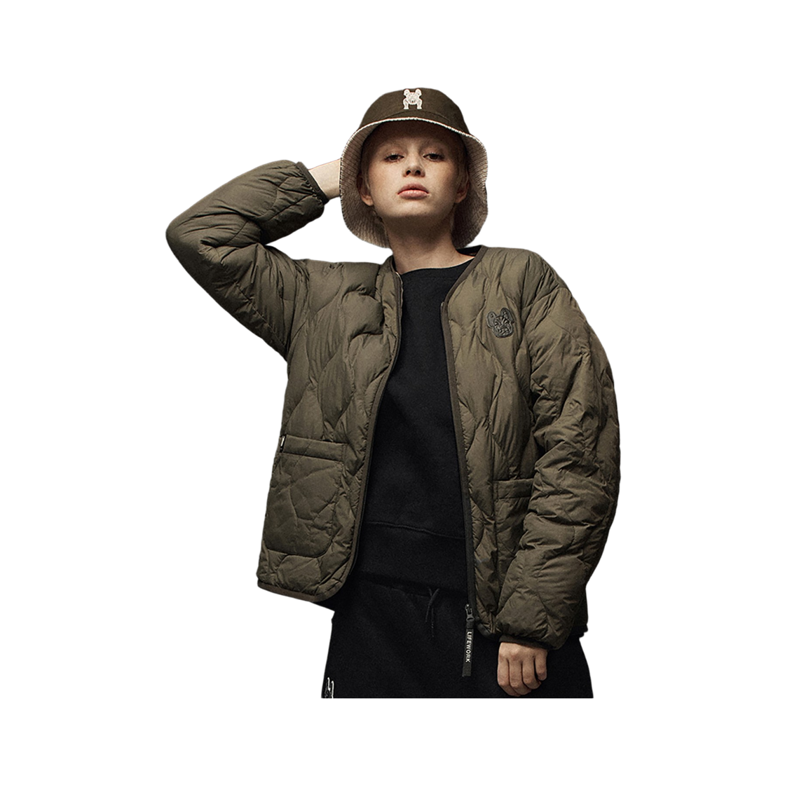라이프워크 자수 코듀로이 리버시블 버킷햇_LW234CP420(Lifework Embroidered Corduroy Reversible Bucket Hat_LW234CP420) - 3