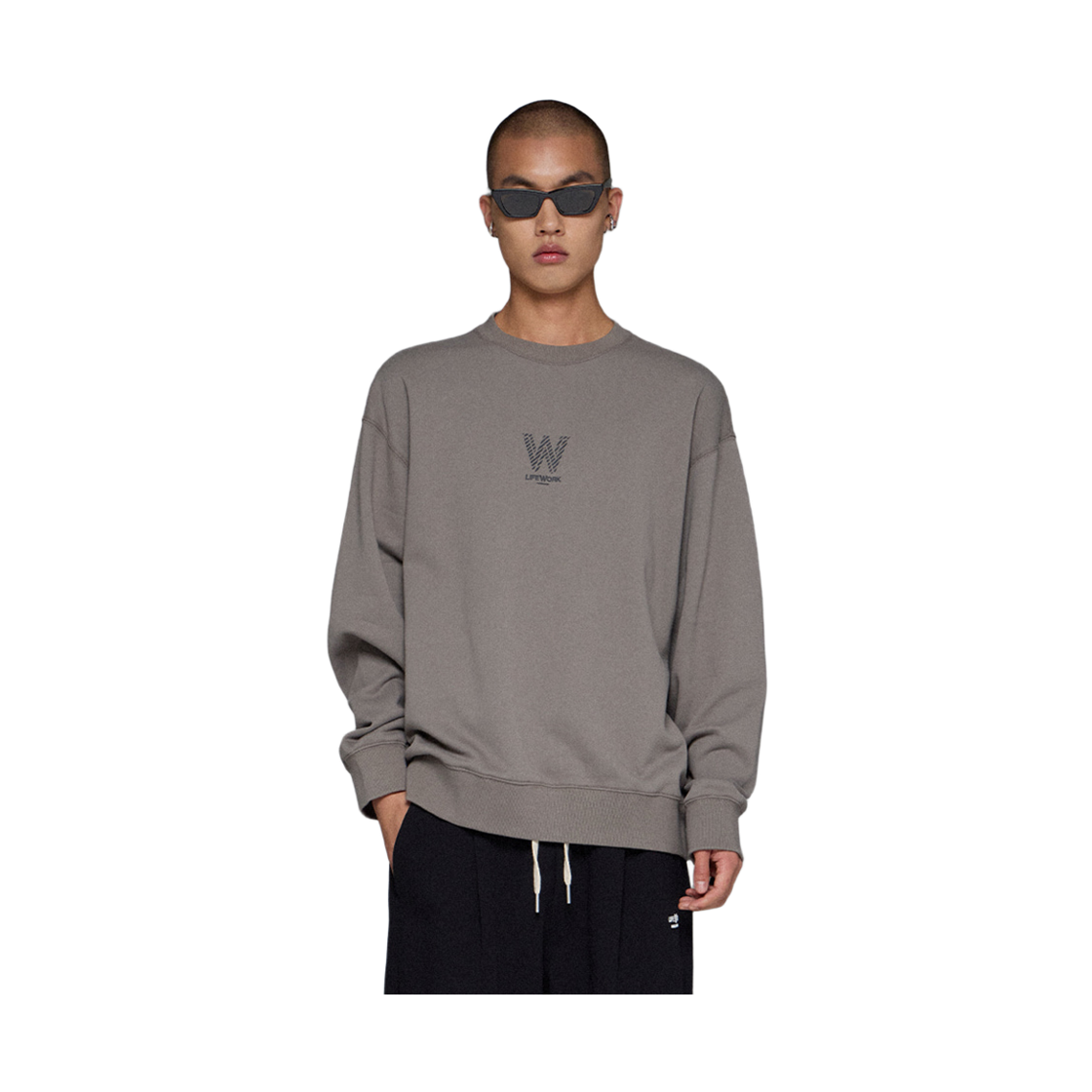 라이프워크 W 스트라이프 맨투맨_LW255MT609(Lifework W-Stripe Sweatshirt_LW255MT609) - 2