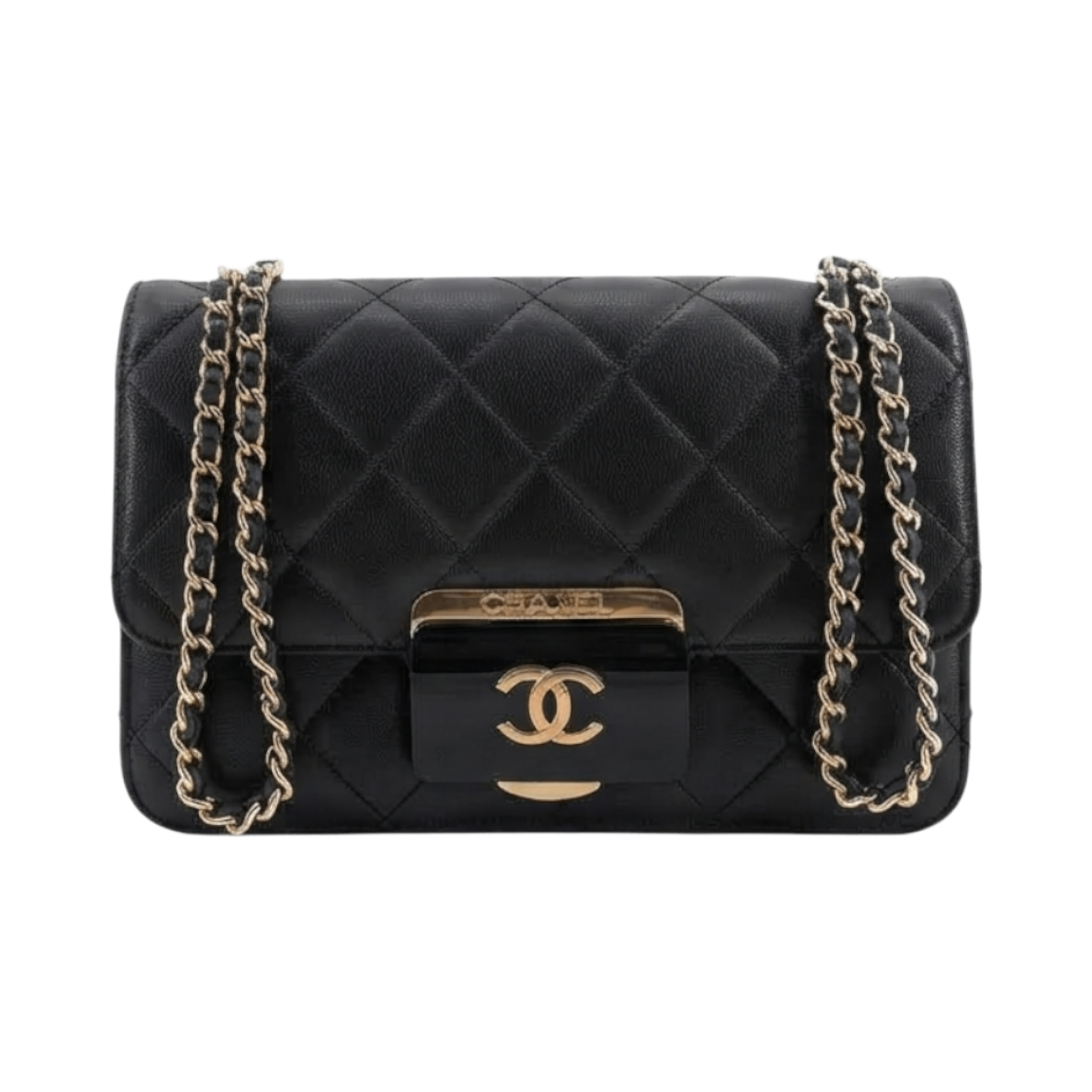 IT84PDRKC3IL Chanel Lambskin Beauty Lock Flap Shoulder Bag Small