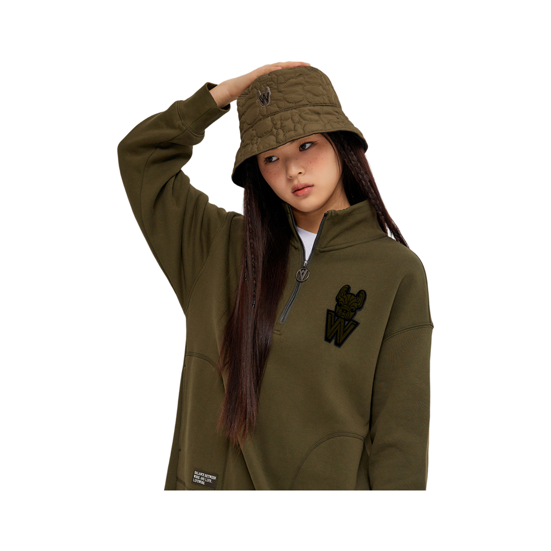 라이프워크 라독 퀼팅 리버시블 버킷햇_LW234CP411(Lifework Radog Quilted Reversible Bucket Hat_LW234CP411) - 2