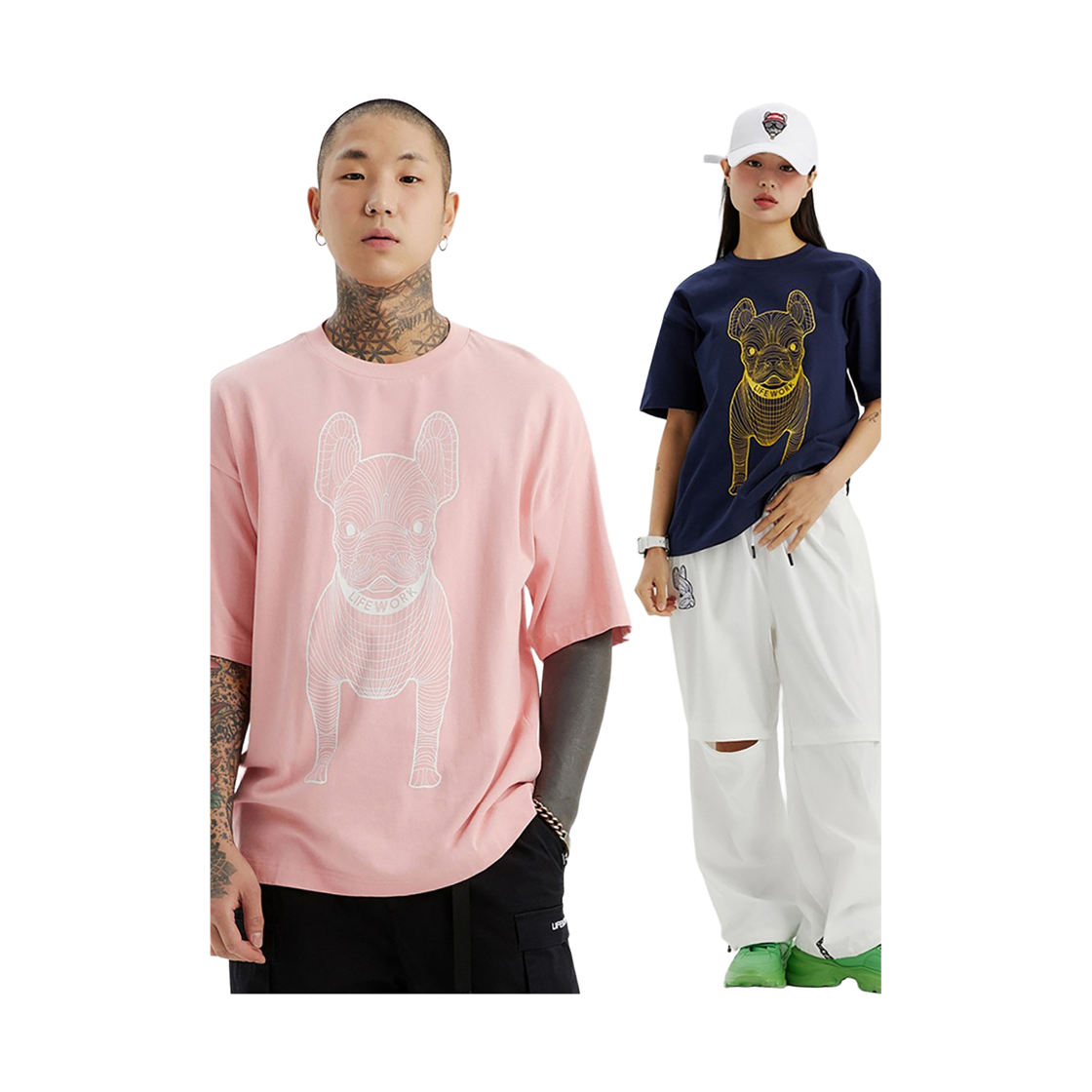 라이프워크 라독 빅로고 반팔 티셔츠_LW225TS990(Lifework Radog Big Logo Short-Sleeve T-Shirt_LW225TS990) - 3