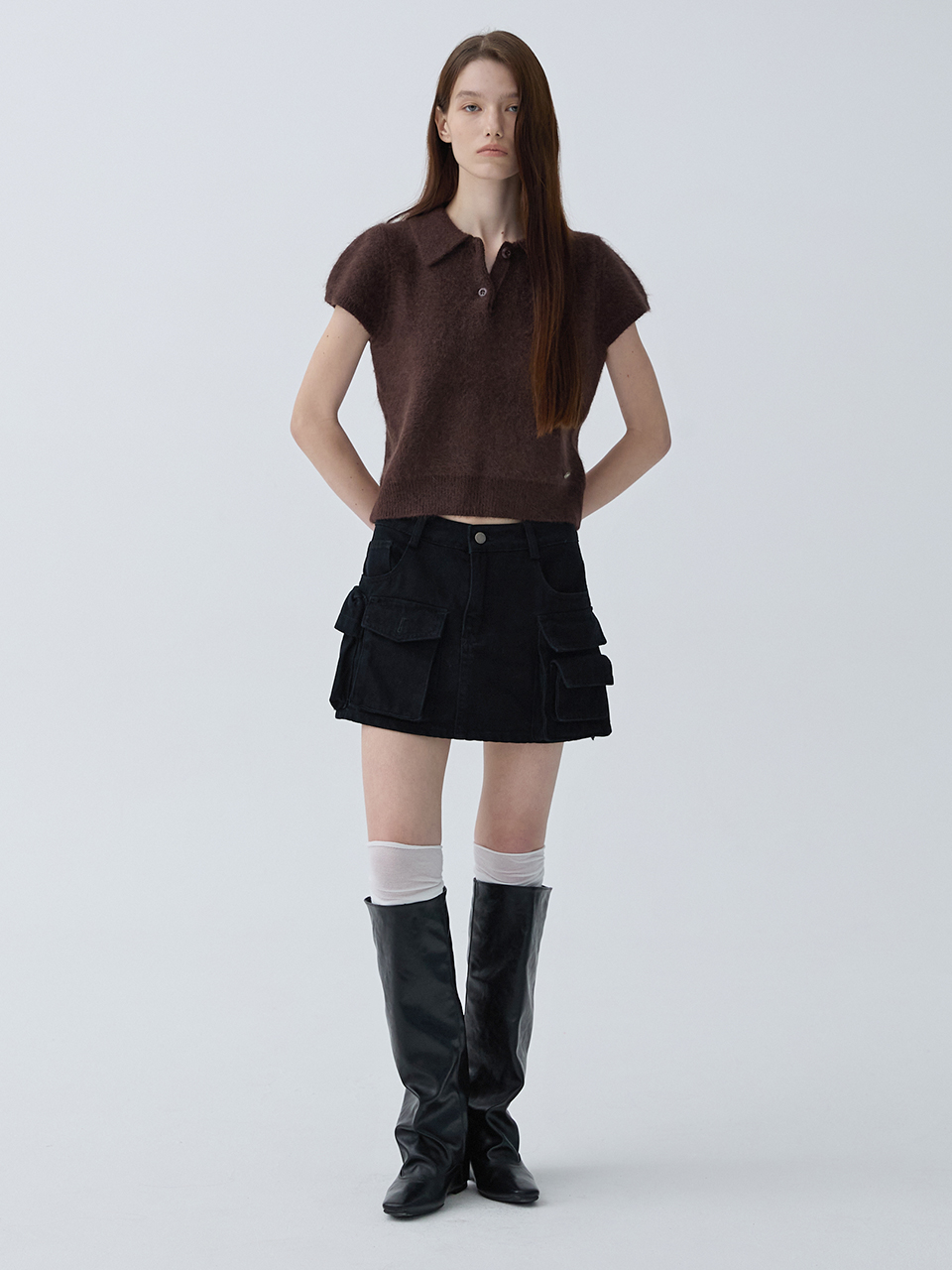 아크무어 스트릿 엣지 스커트팬츠 블랙(ARCMOOR Street Edge Skirt Pants Black) - 5